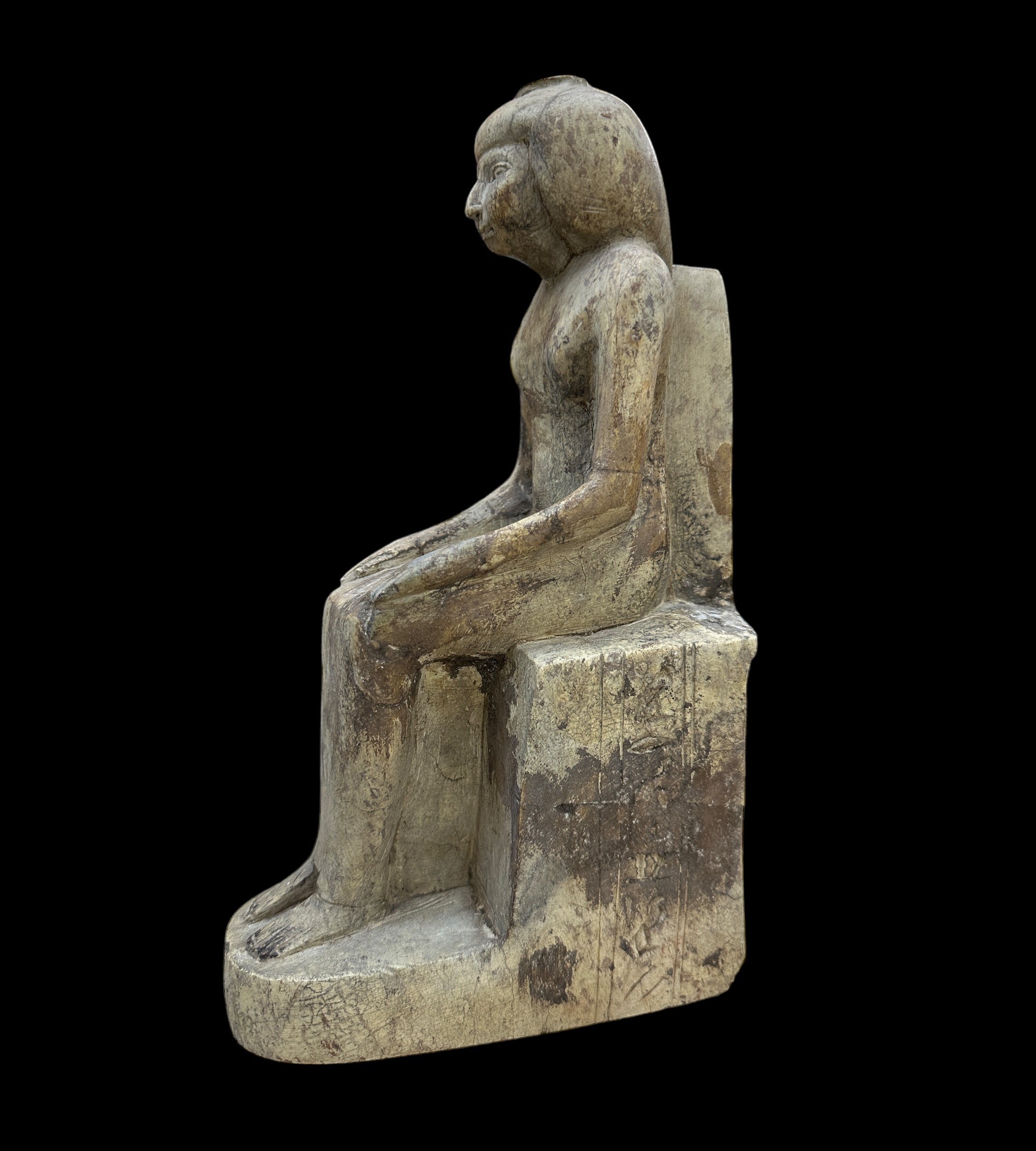 Egyptian Priestess - Handcarved Limestone