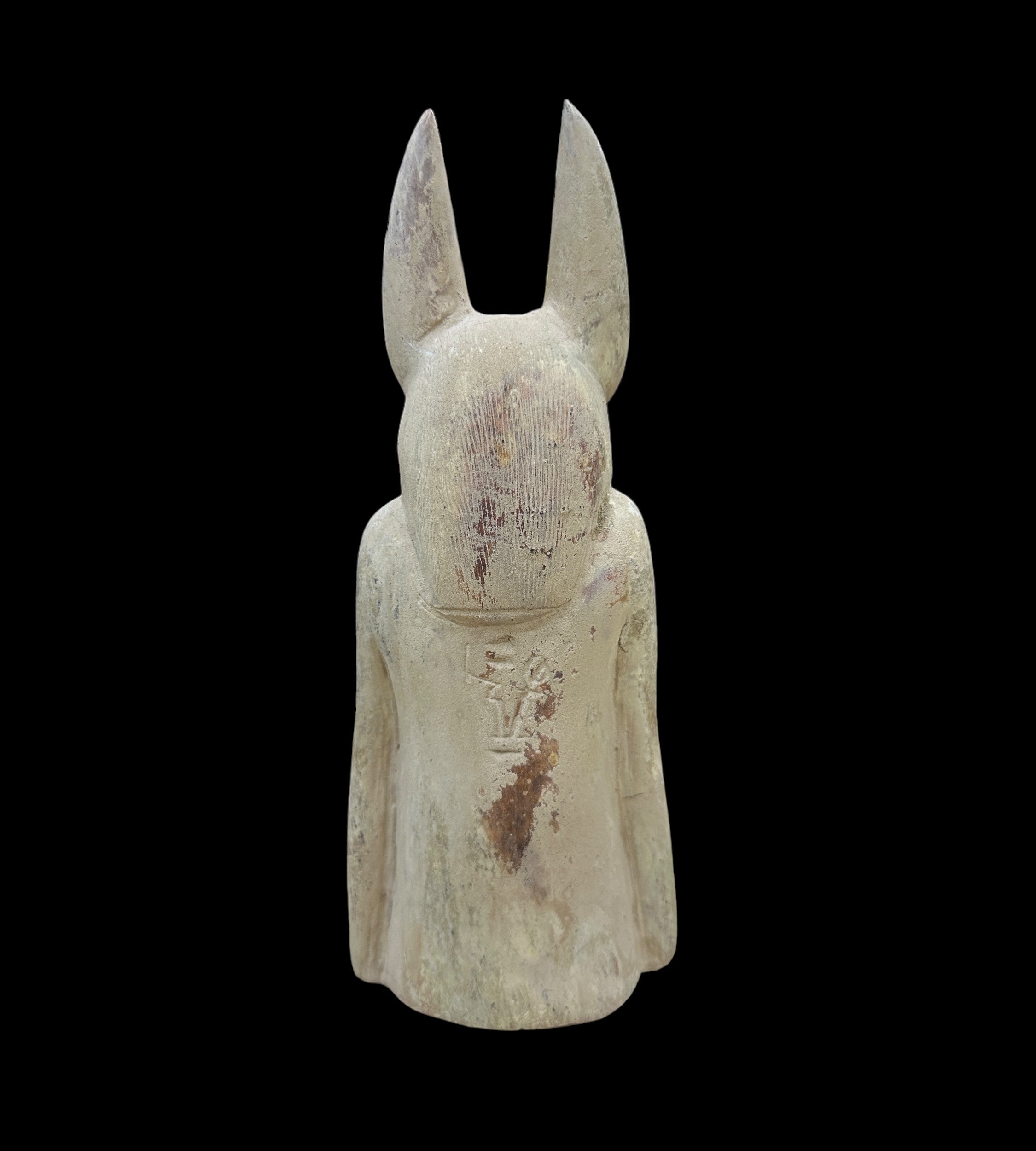 Anubis Bust Statue - Handcarved Limestone