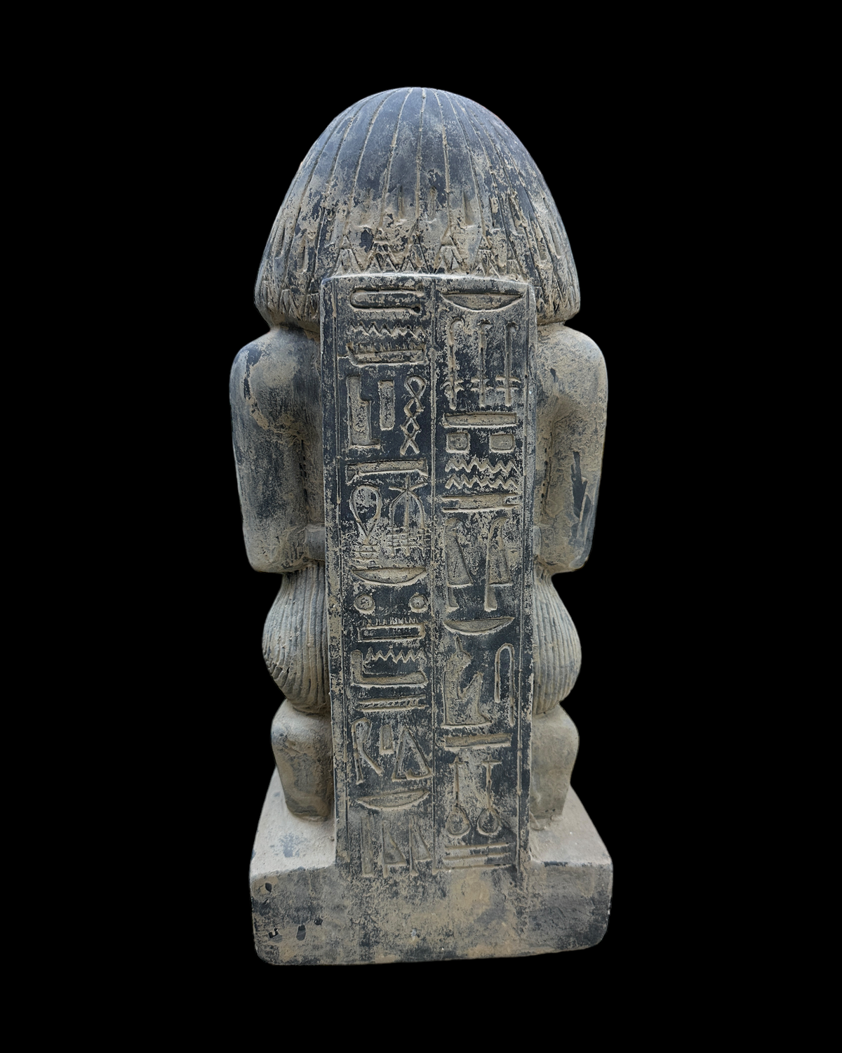Amun and Mut with Priest Statue - Handcrafted in Egypt