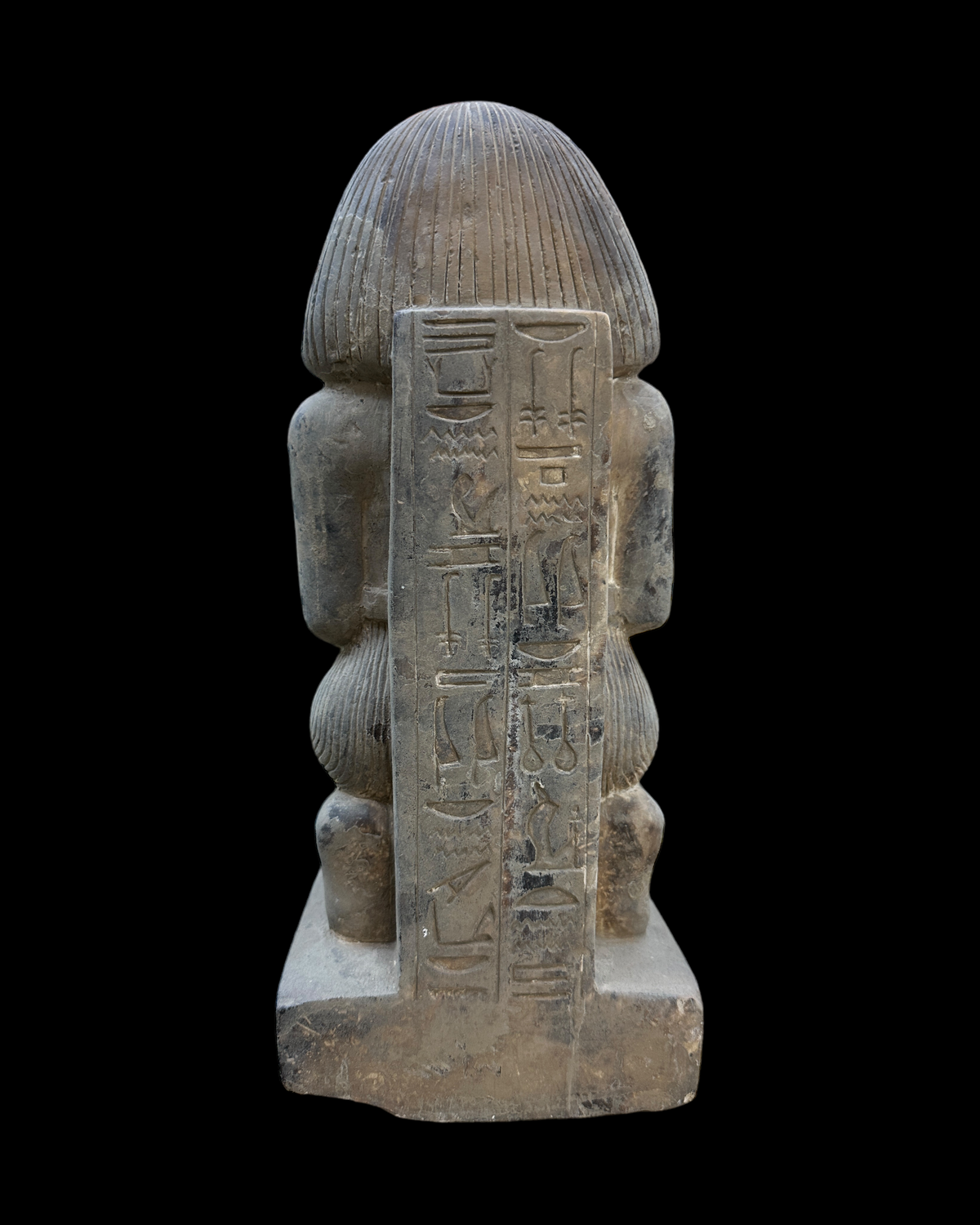 Amun and Mut with Priest Statue - Handcrafted in Egypt