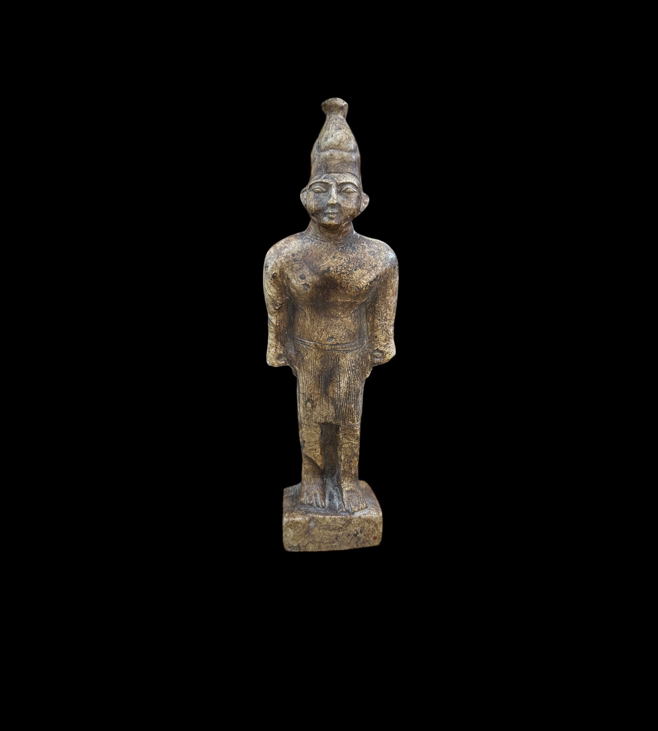 Taharqa Statue - Handcarved Limestone