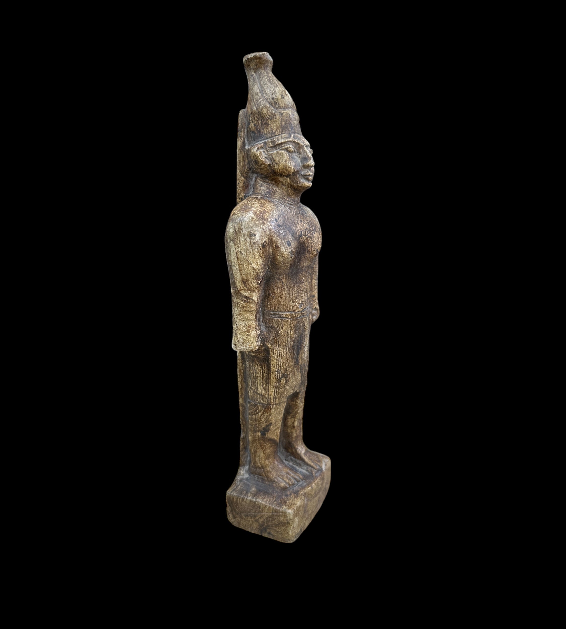 Taharqa Statue - Handcarved Limestone