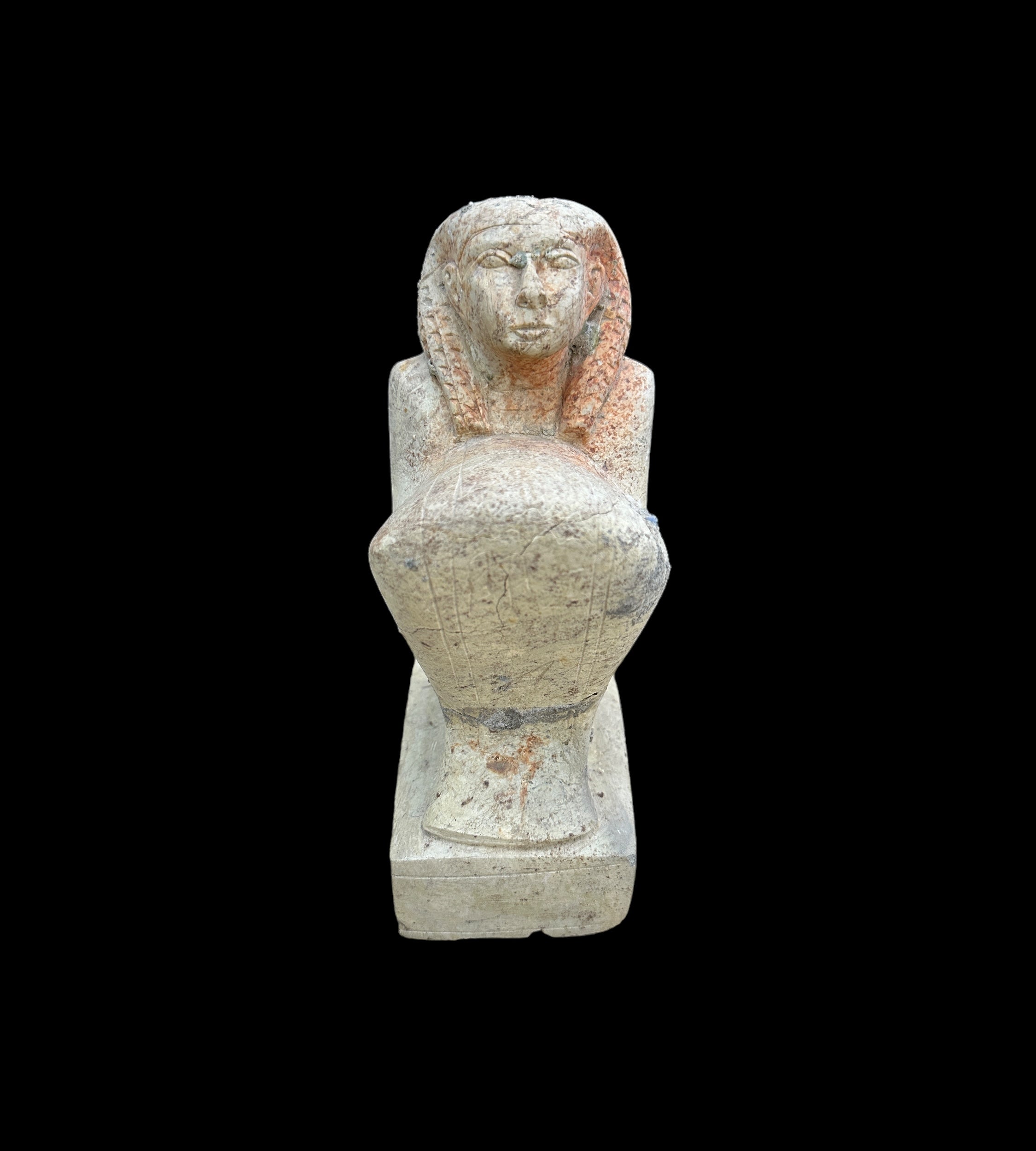 Egyptian Scribe Statue - Handcarved Limestone