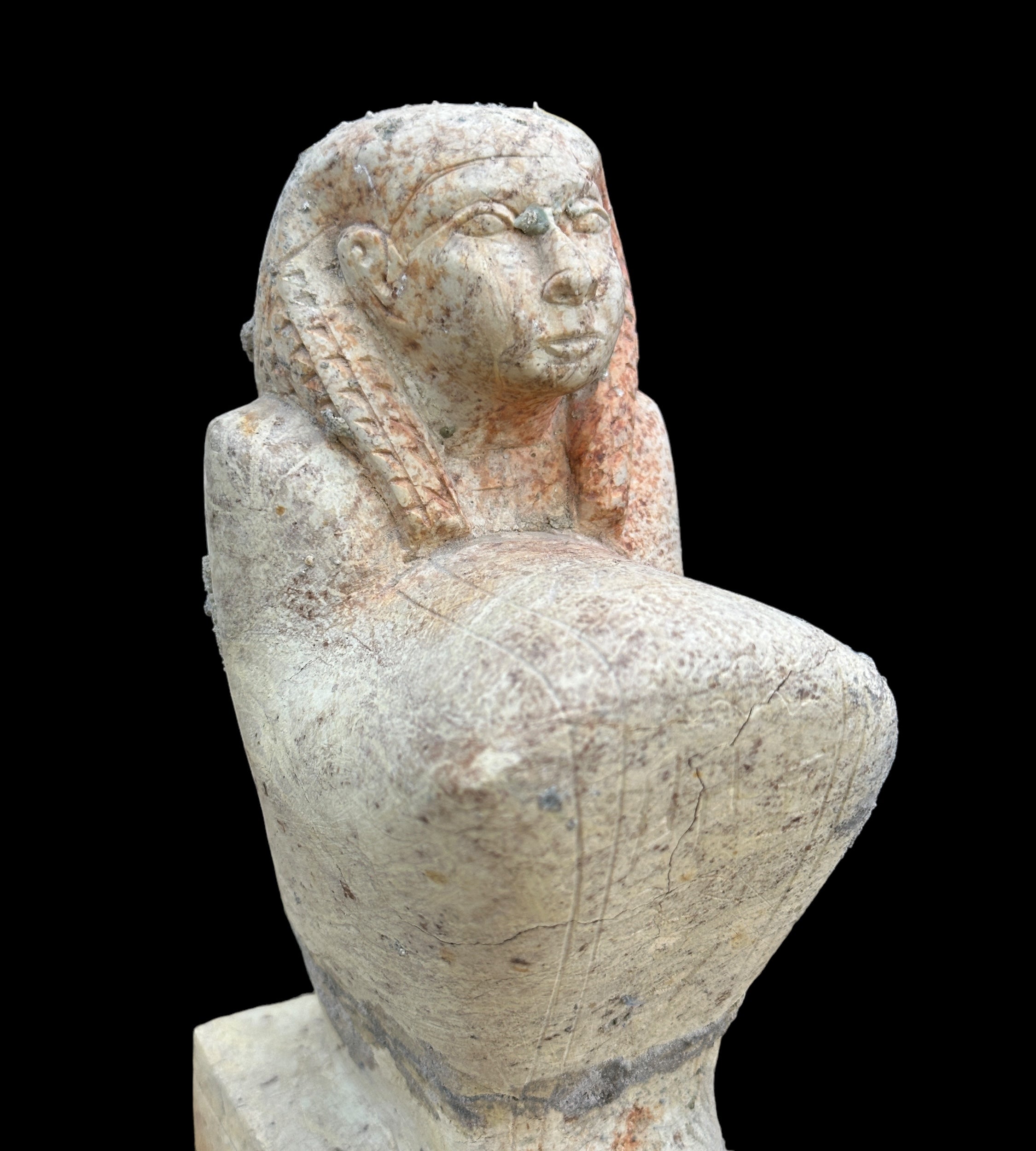 Egyptian Scribe Statue - Handcarved Limestone