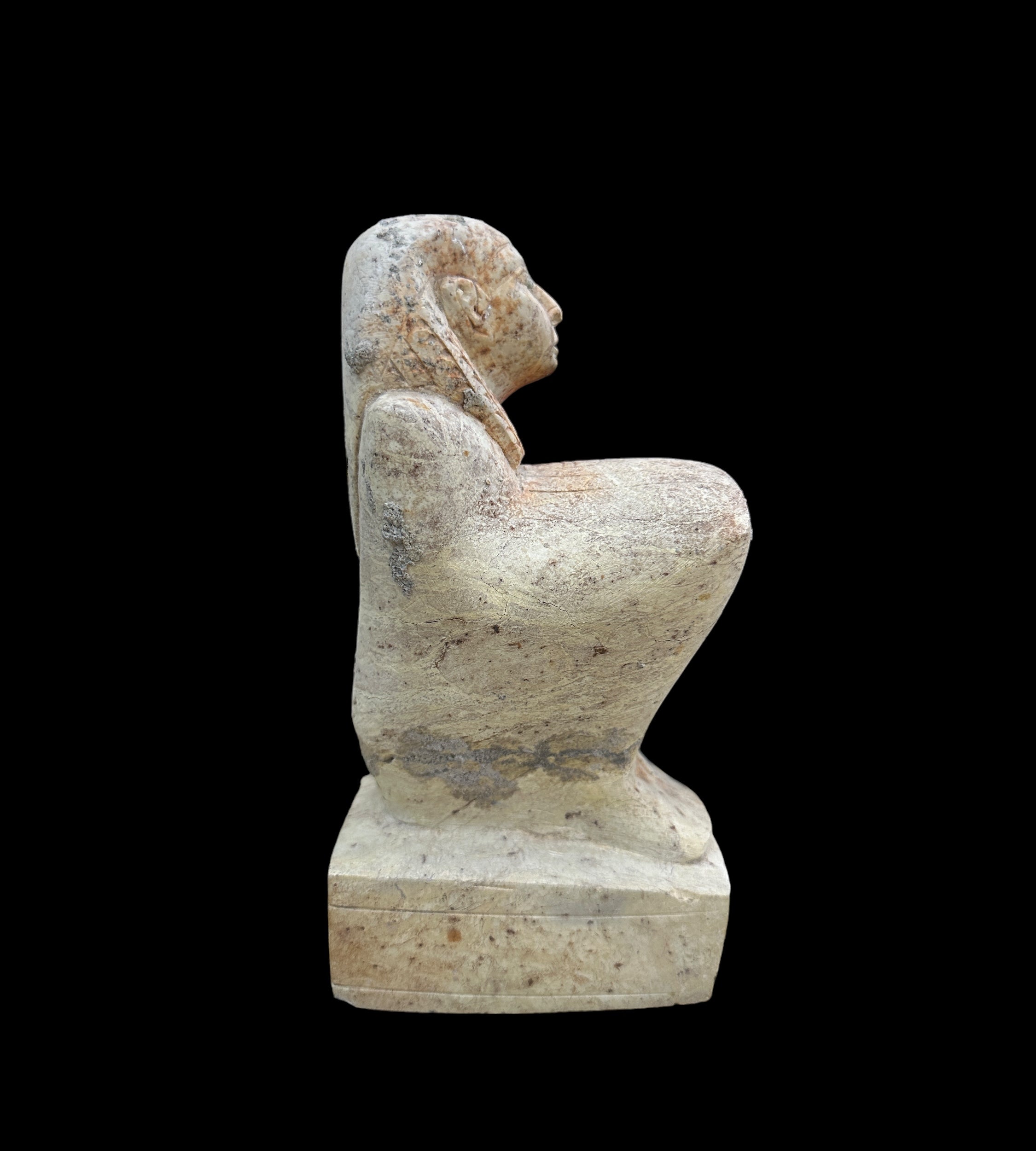 Egyptian Scribe Statue - Handcarved Limestone