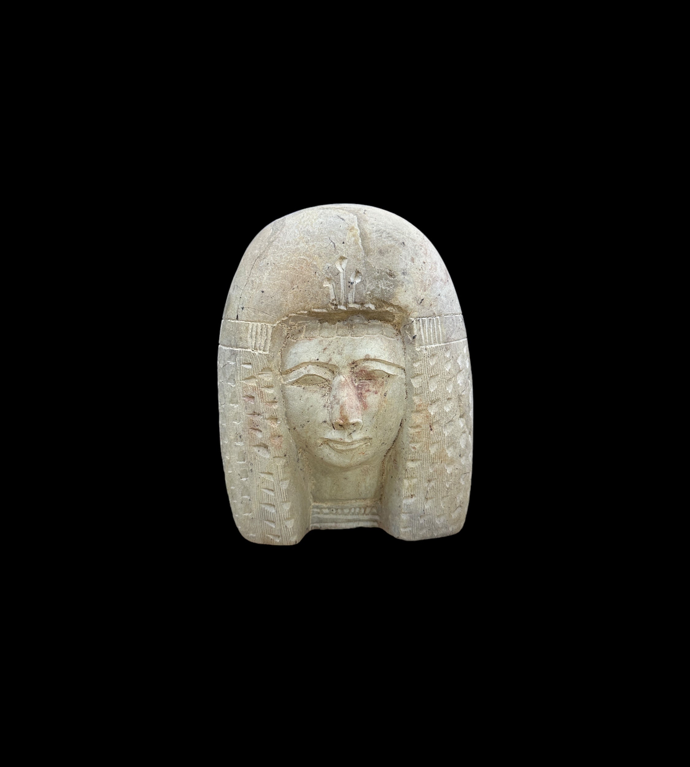 Egyptian High Priestess Bust - Handcarved Limestone