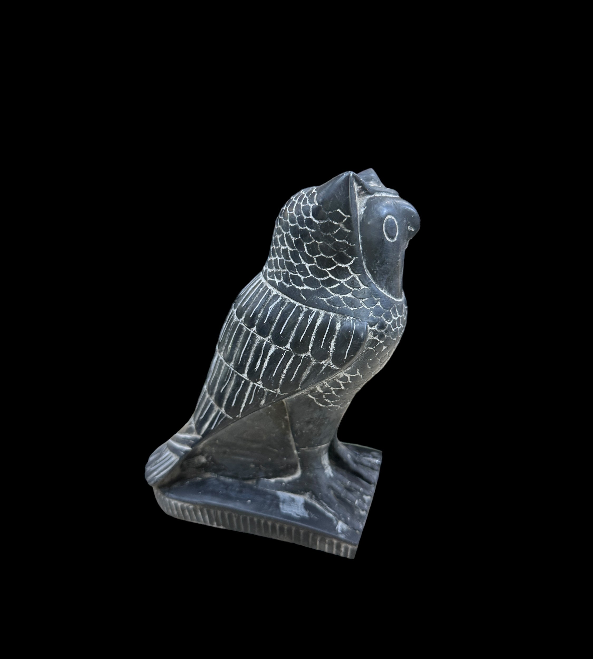 Owl Statue - Basalt