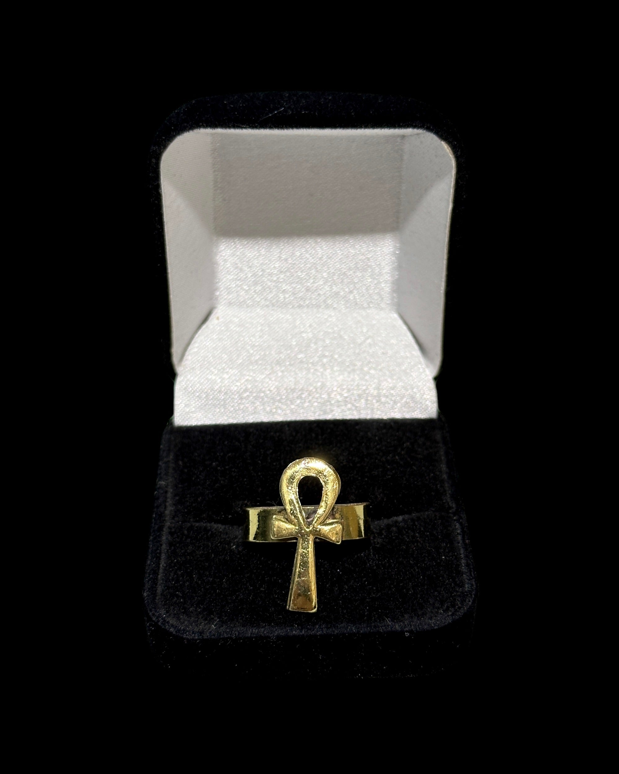 Ankh Ring - Brass