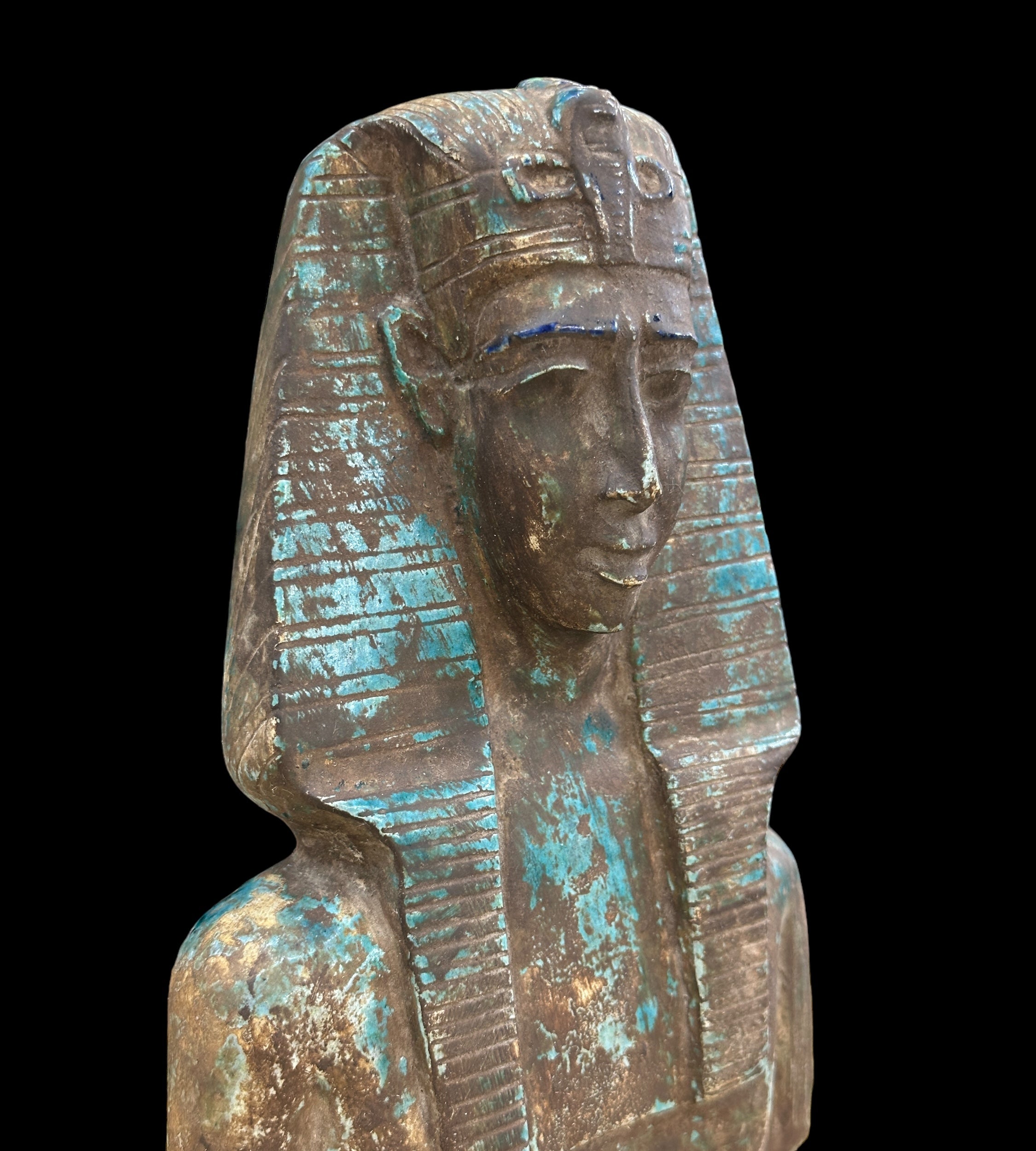 Pharaoh Bust - Fired Soapstone