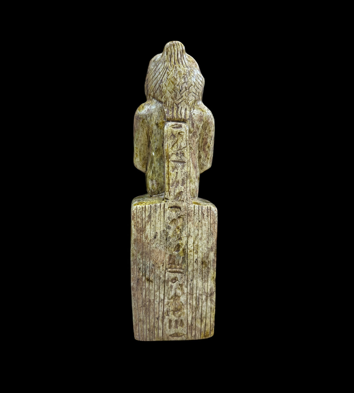 Khafre Enthroned Statue - Fired Limestone