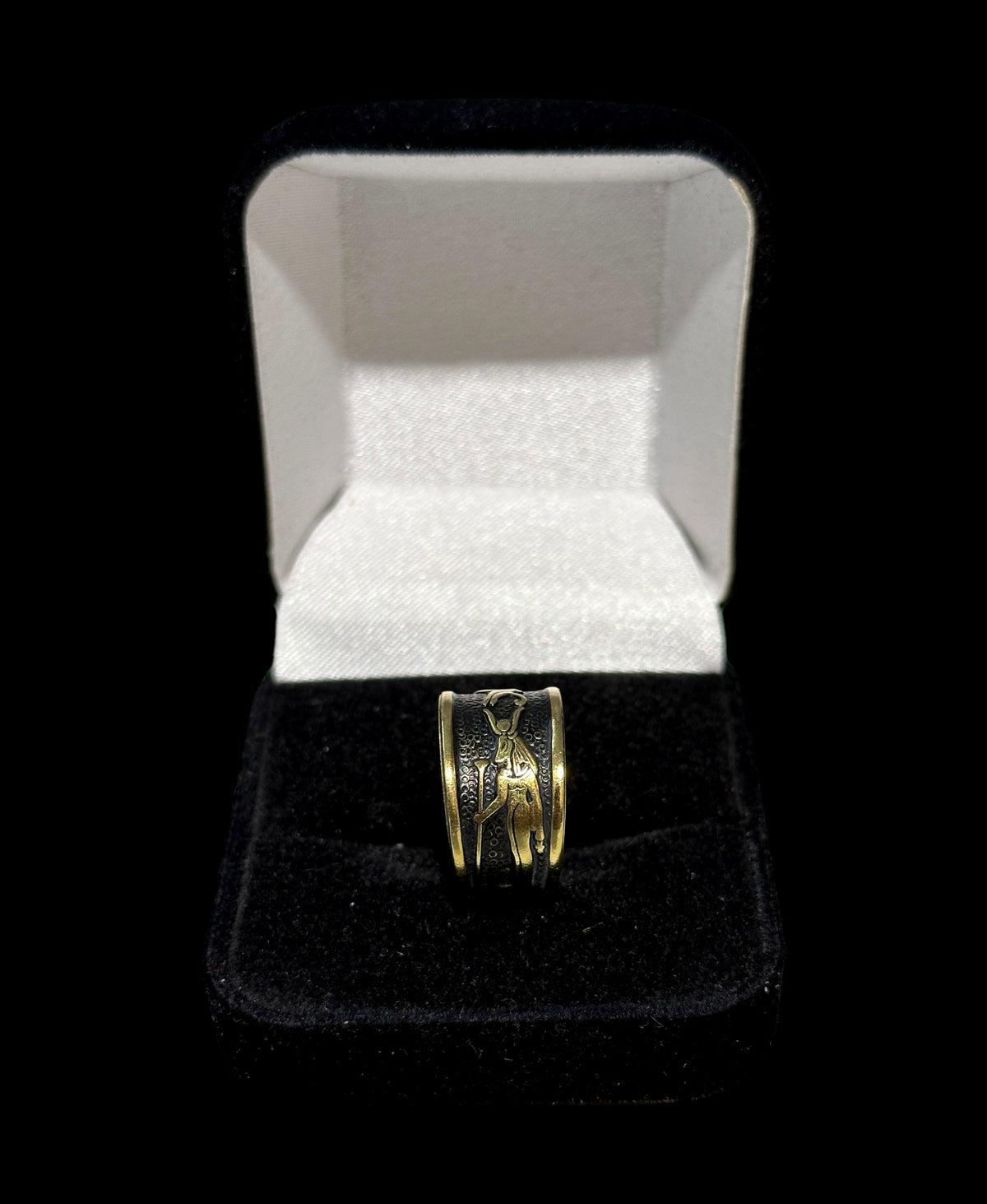 Horus and Seth Ring - Brass
