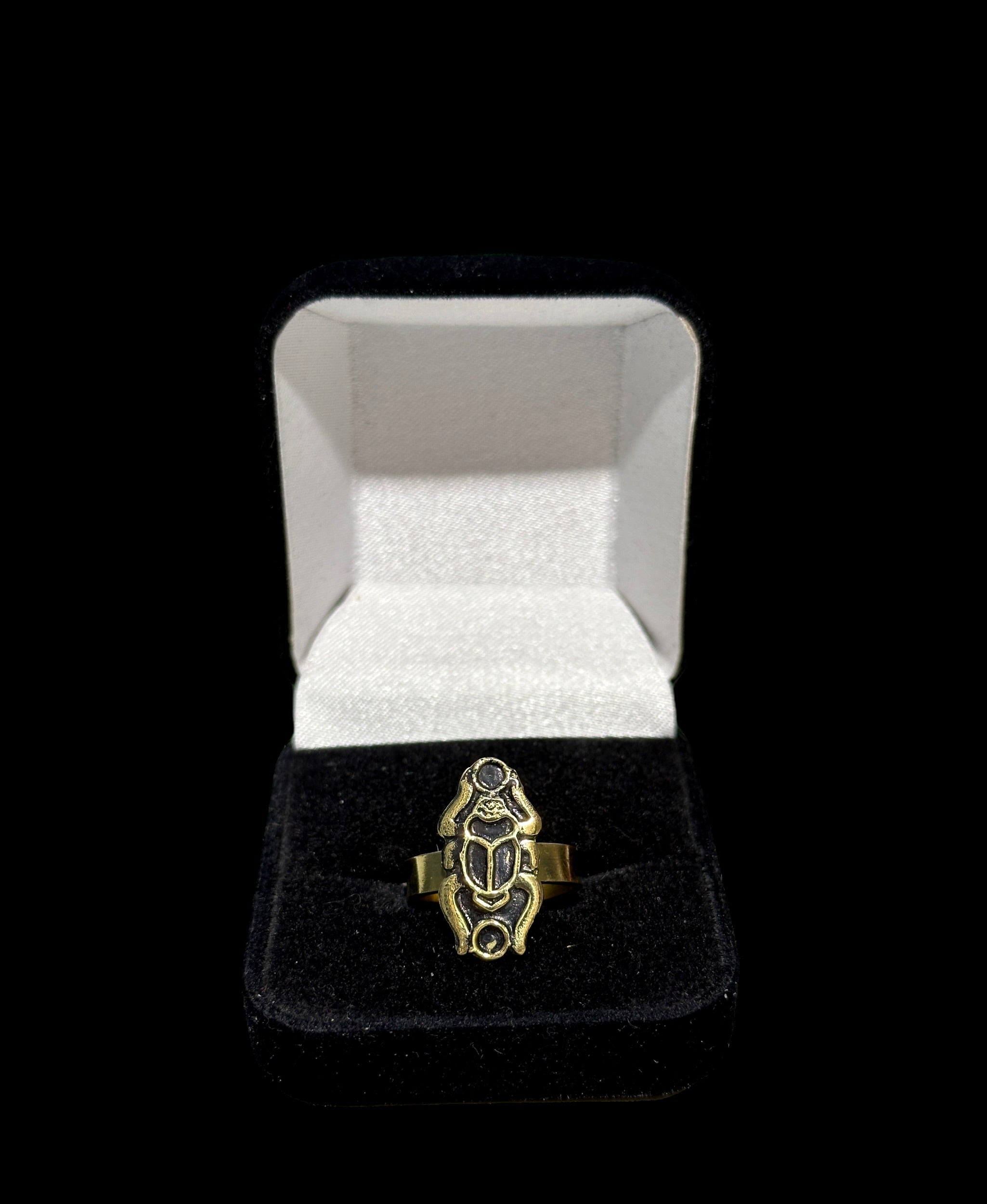 Scarab Ring - Brass