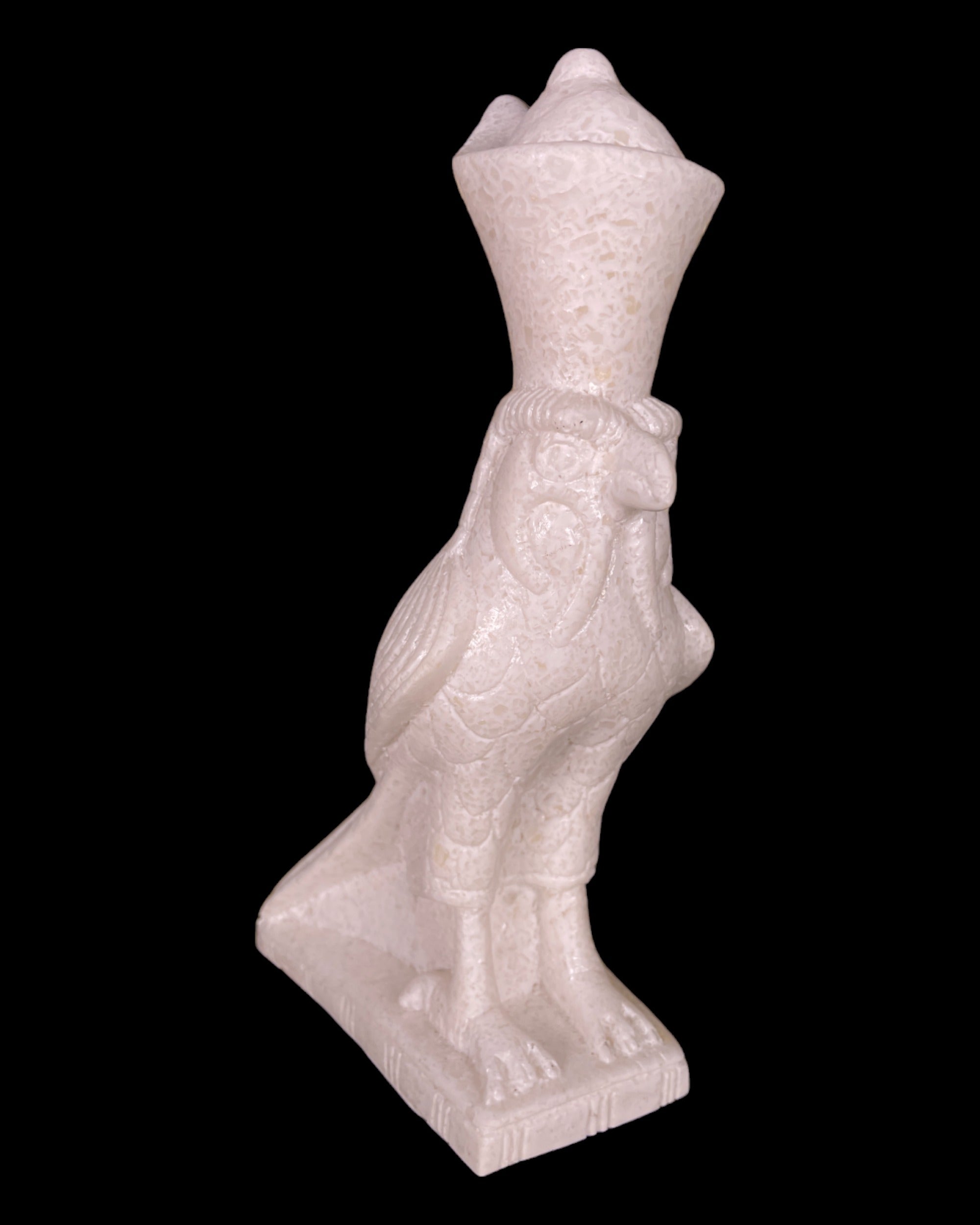 Alabaster Horus with Crown Statue