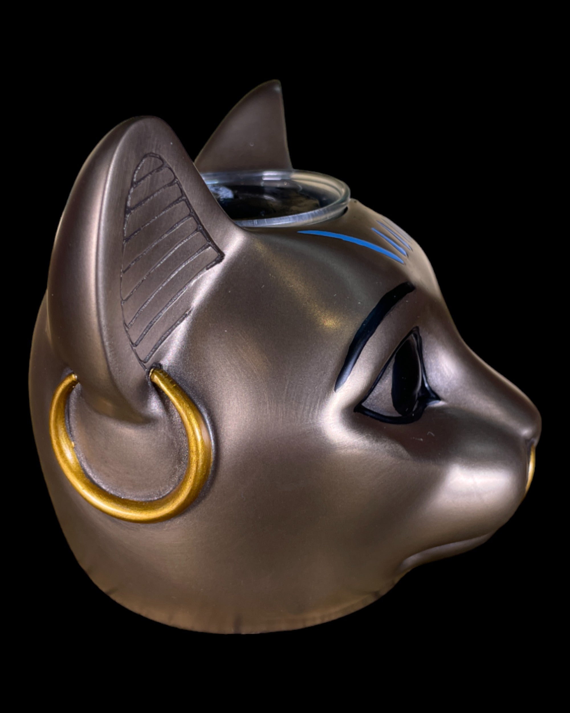 Bastet Head Candleholder