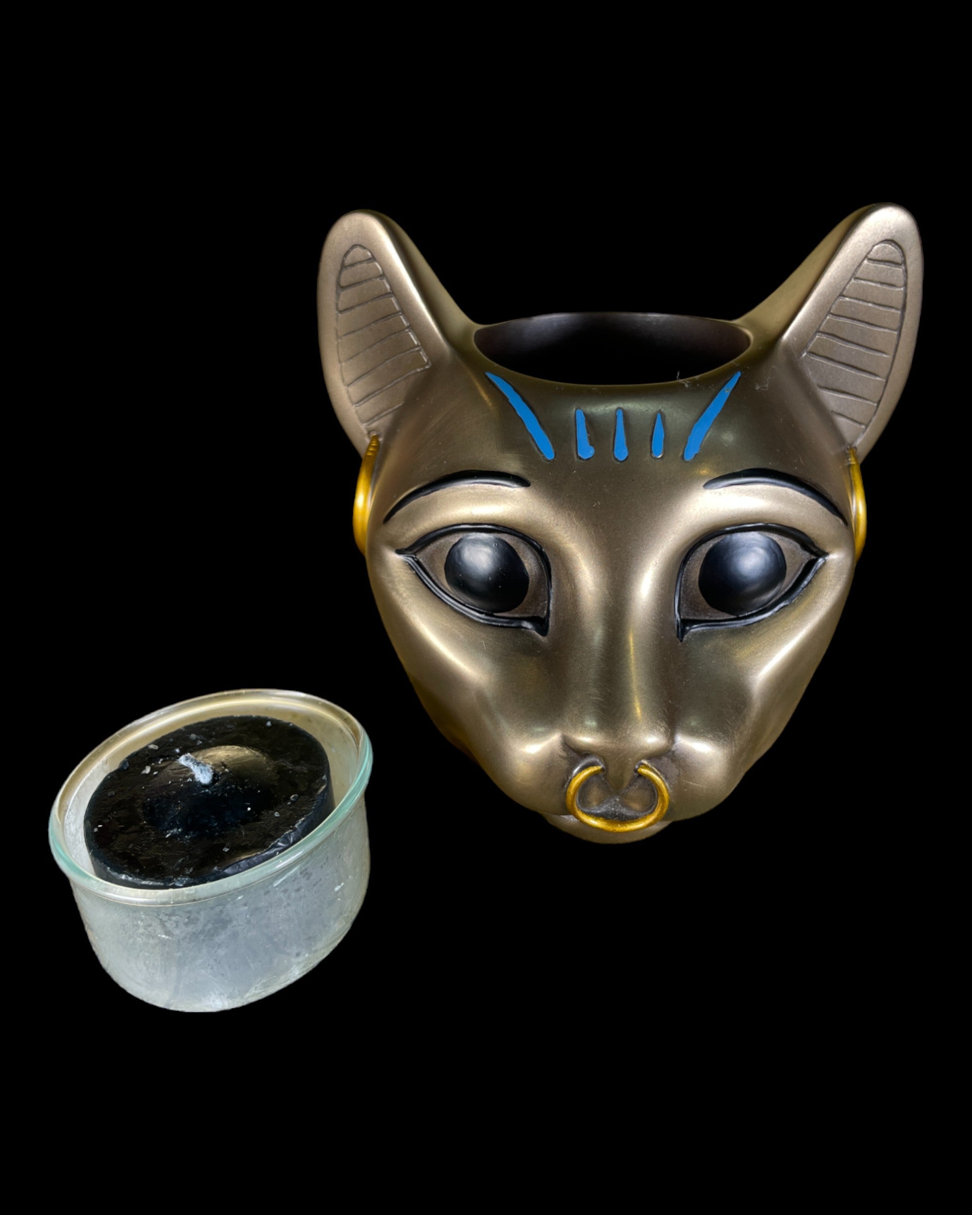 Bastet Head Candleholder