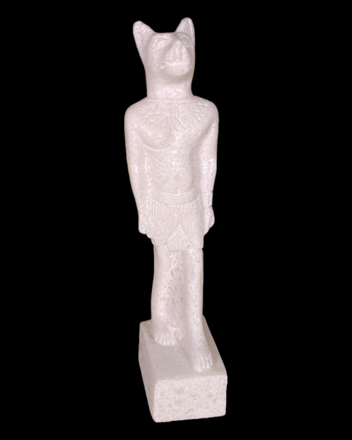Alabaster Standing Bastet Statue