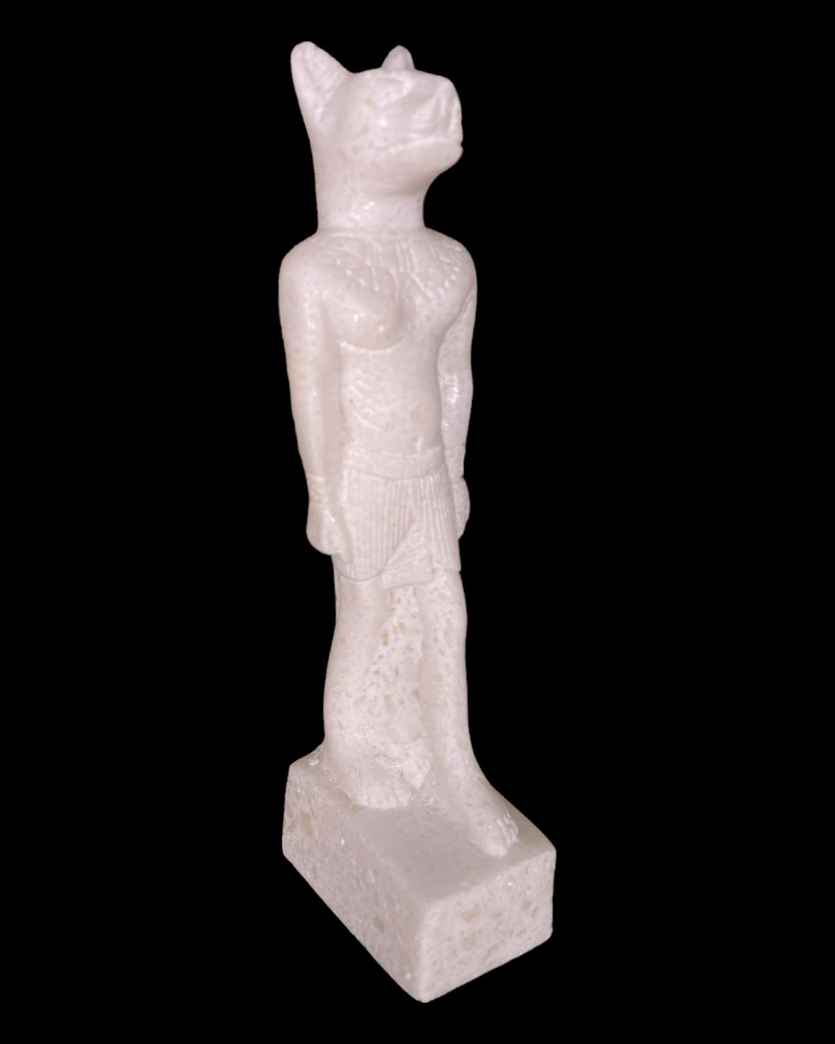 Alabaster Standing Bastet Statue