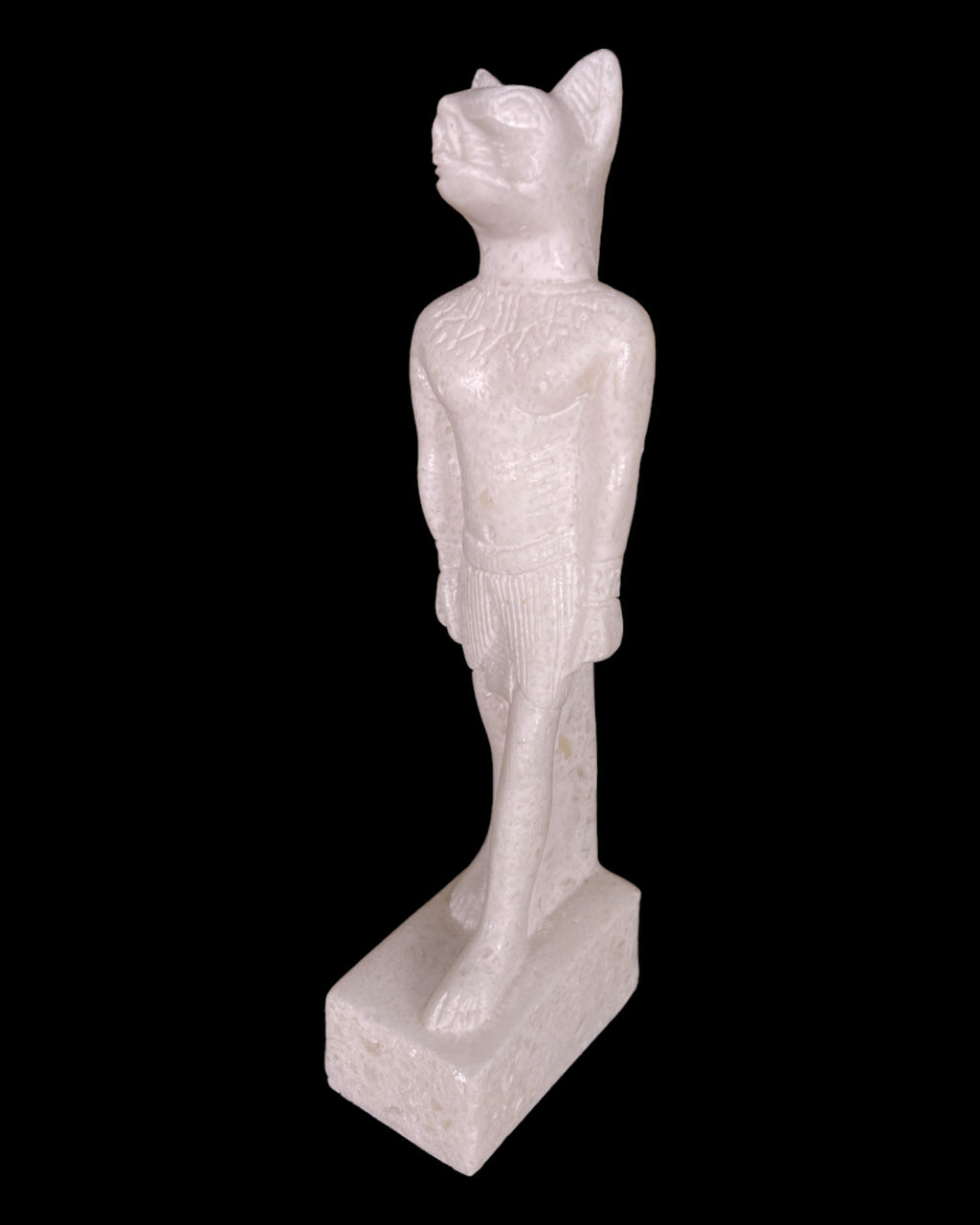 Alabaster Standing Bastet Statue