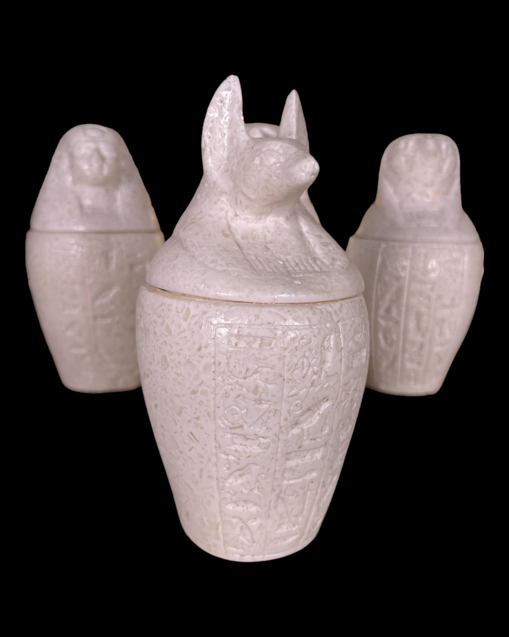 Alabaster Canopic Jars - Set of 4