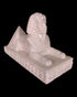 Alabaster Sphinx with Pyramid Statue