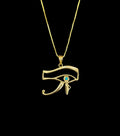 18k Eye of Horus Pendant