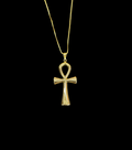18k Gold Ankh Pendant