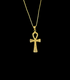 18k Gold Ankh Pendant