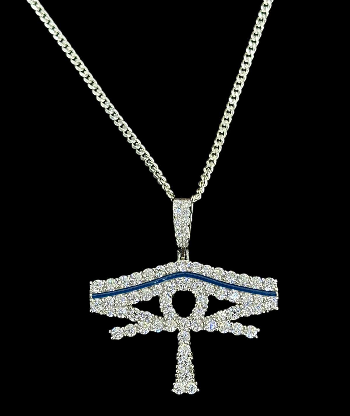 Ankh and Double Eye of Horus Pendant