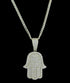 Pave Hamsa Pendant