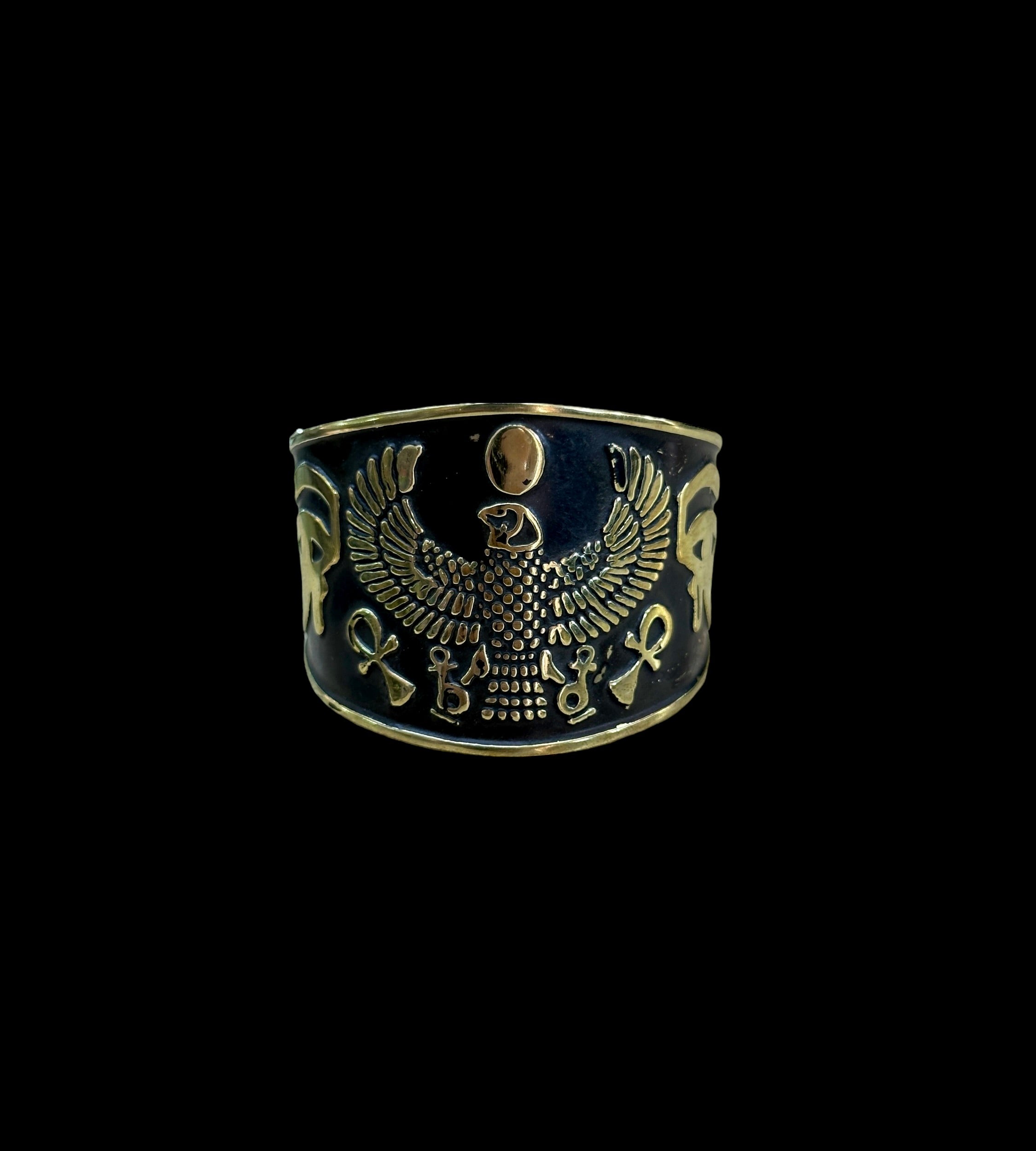 Egyptian Brass Cuff Bracelet