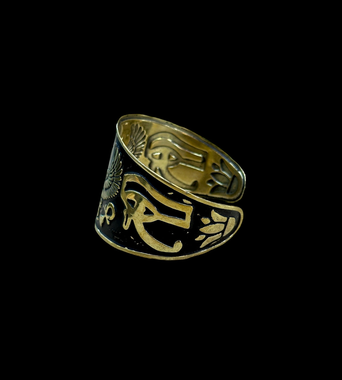 Egyptian Brass Cuff Bracelet