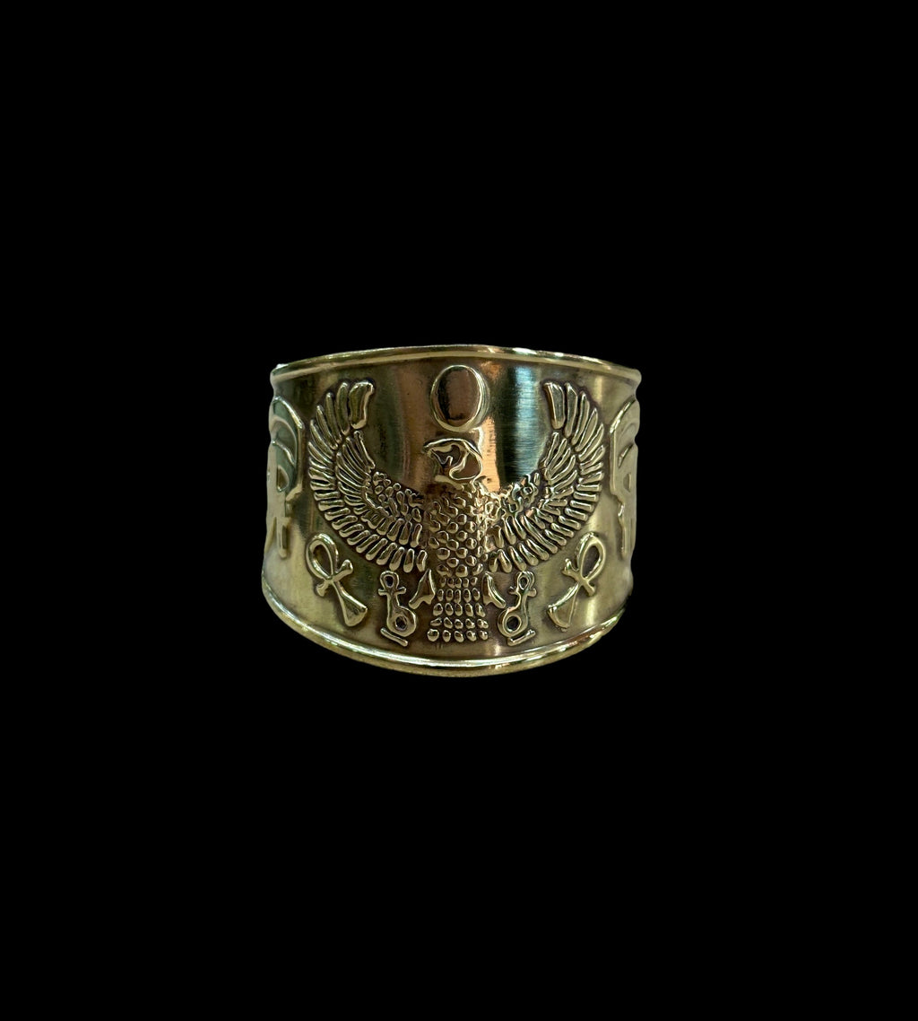 Egyptian Brass Cuff Bracelet