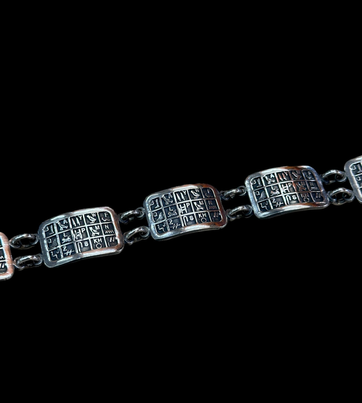 Hieroglyph Alphabet Bracelet