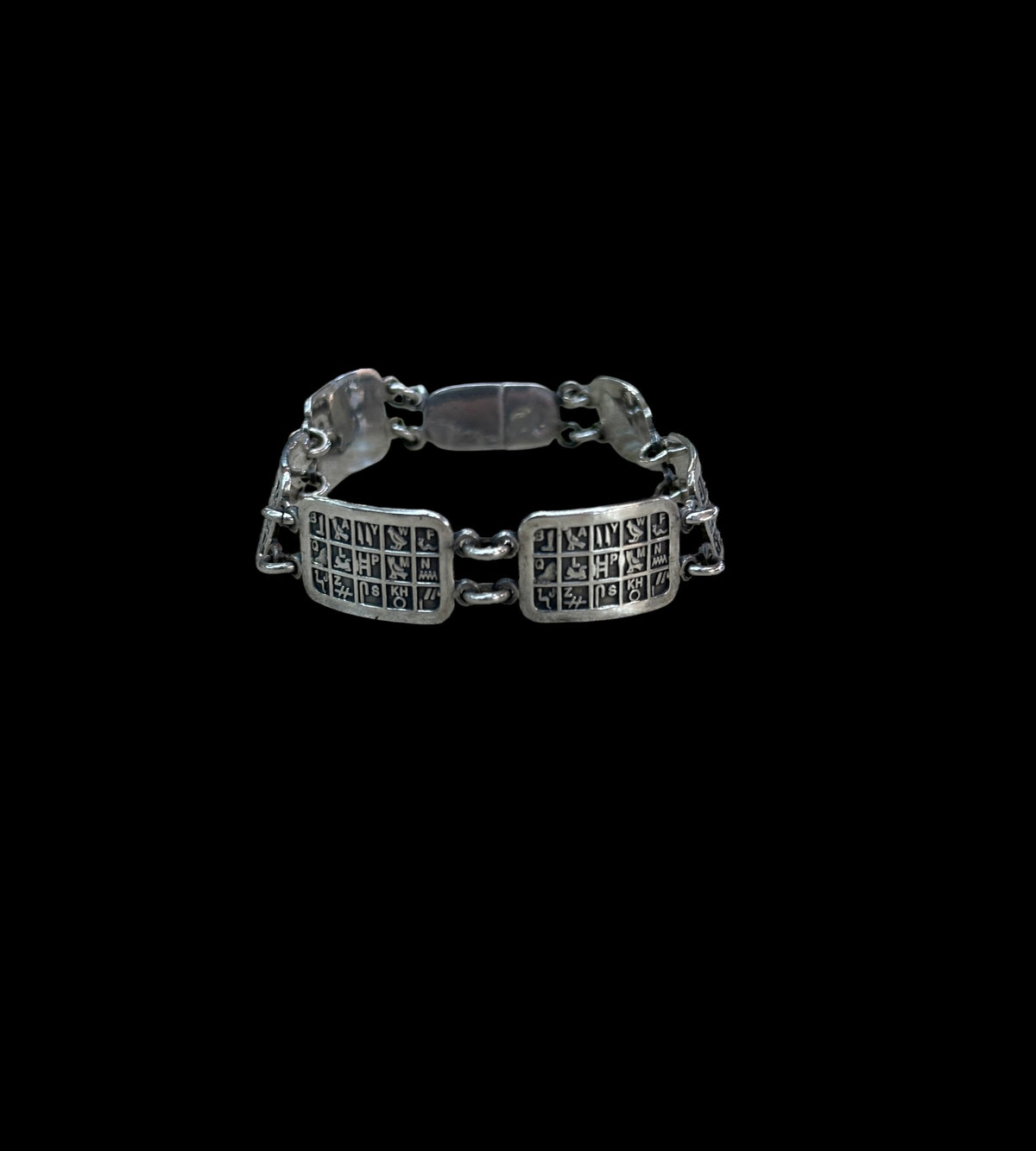 Hieroglyph Alphabet Bracelet