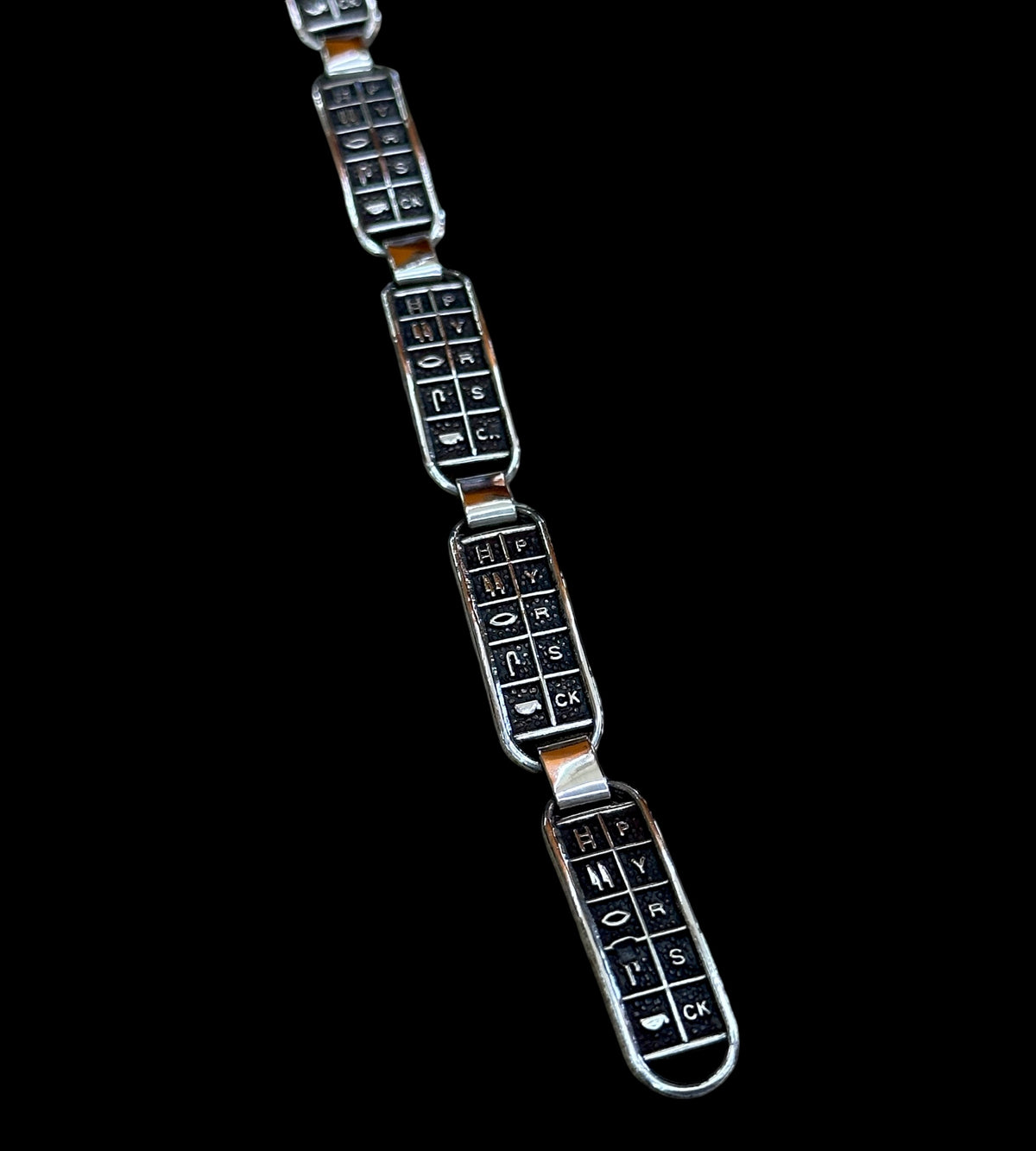 Hieroglyph Alphabet Bracelet
