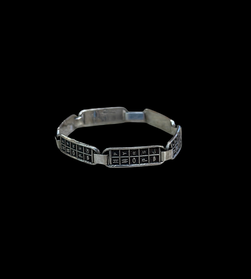 Hieroglyph Alphabet Bracelet