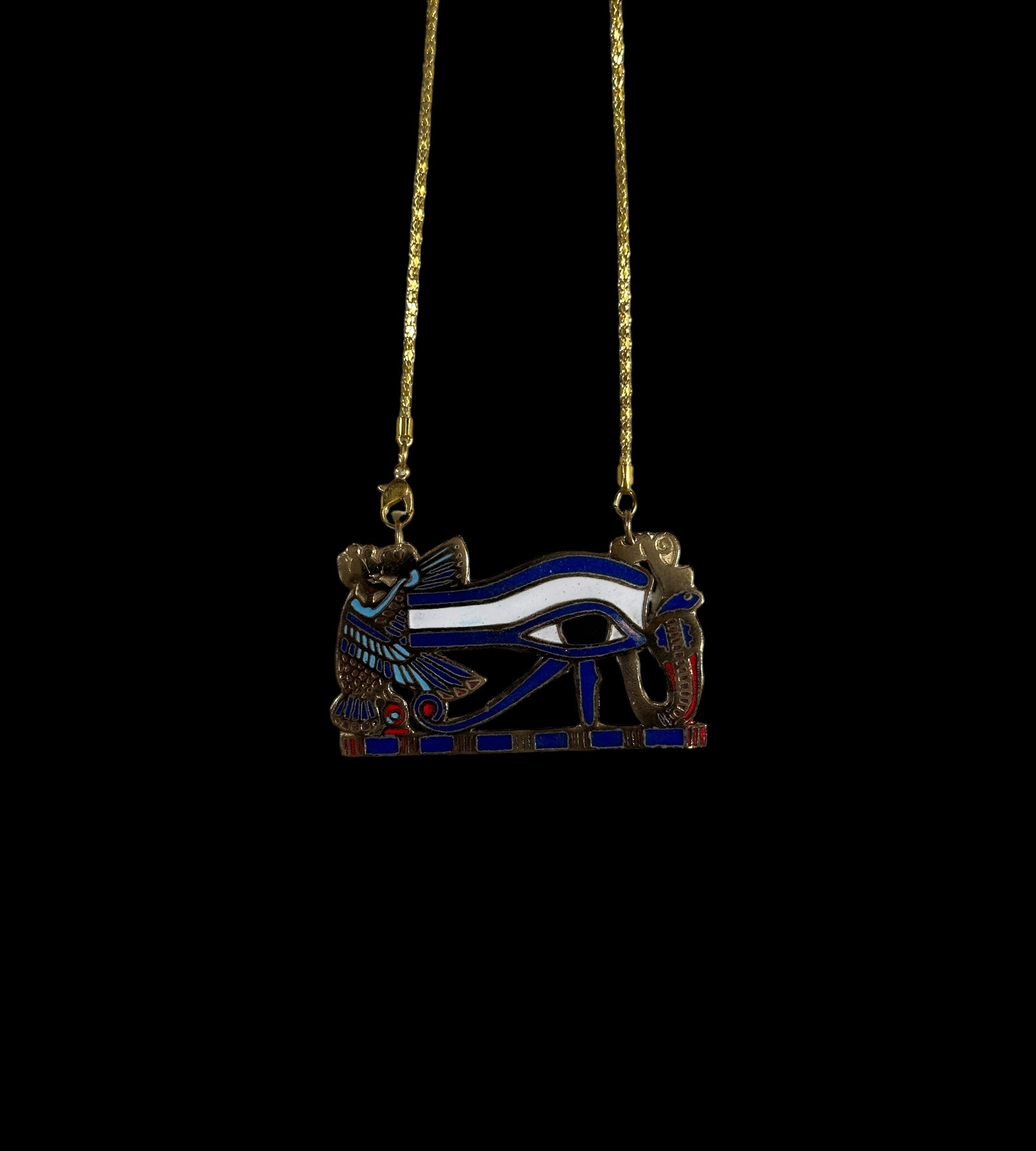 Eye of Horus Pendant - Brass