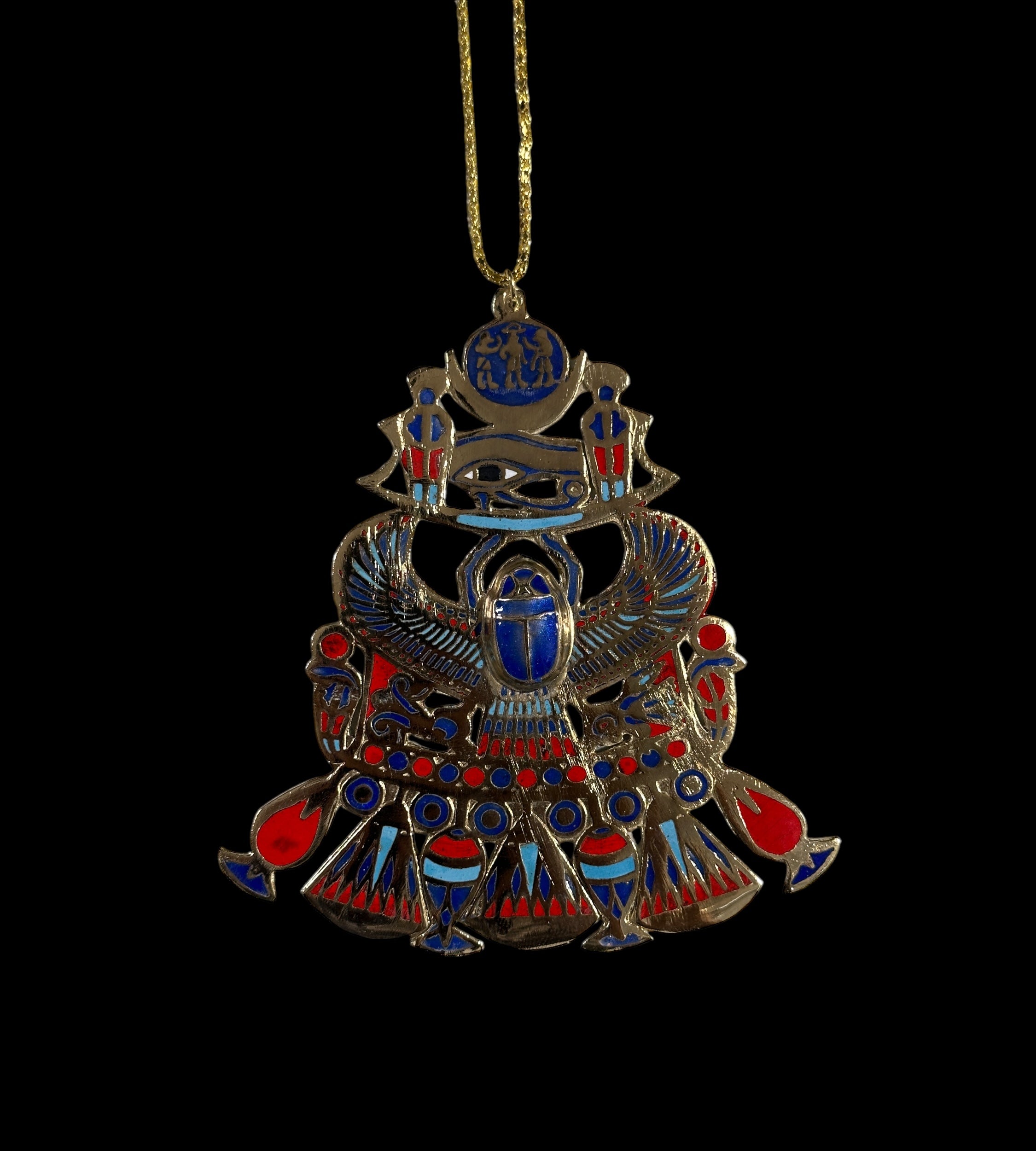 Scarab Pendant - Brass