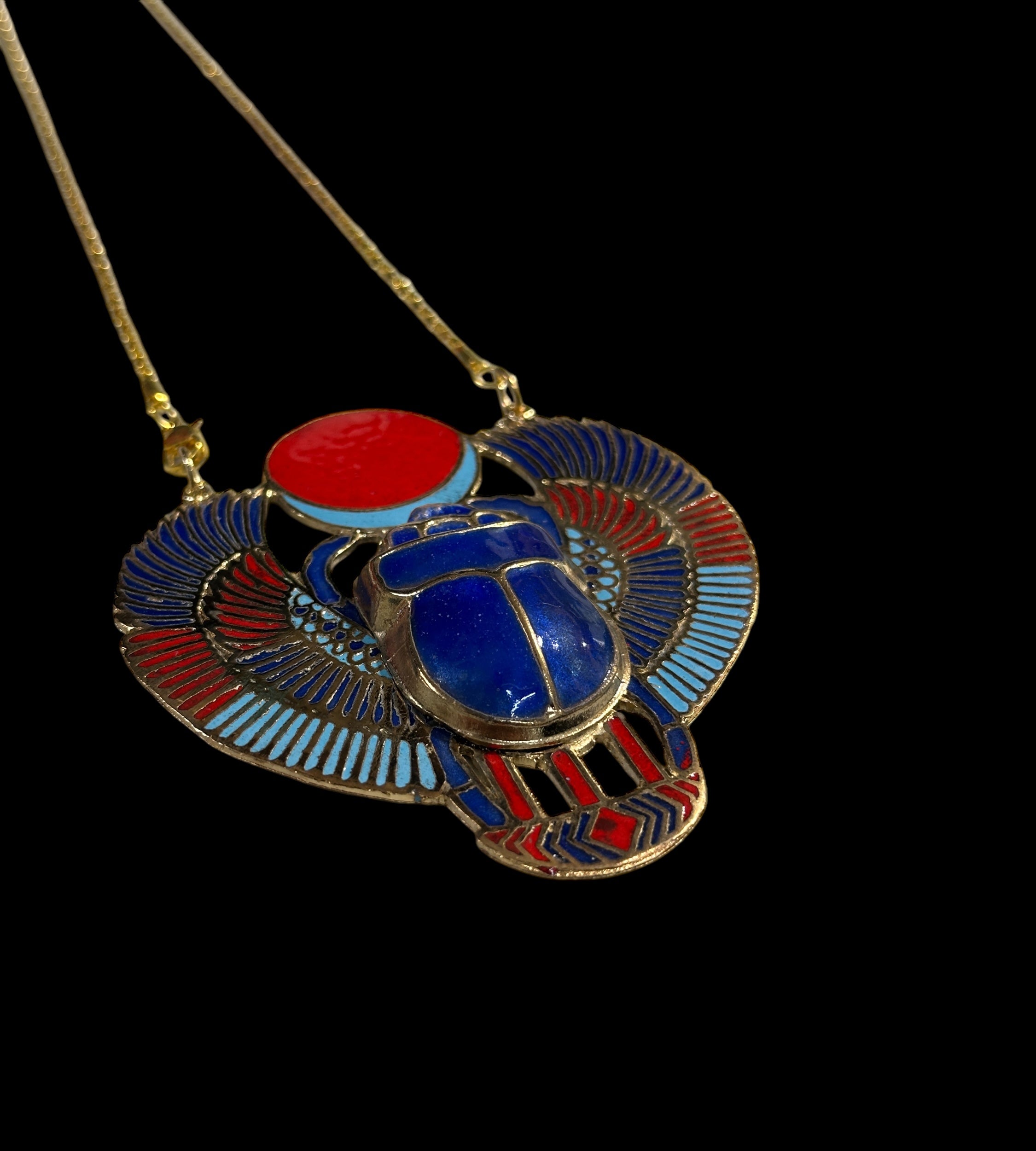 Scarab Pendant - Brass