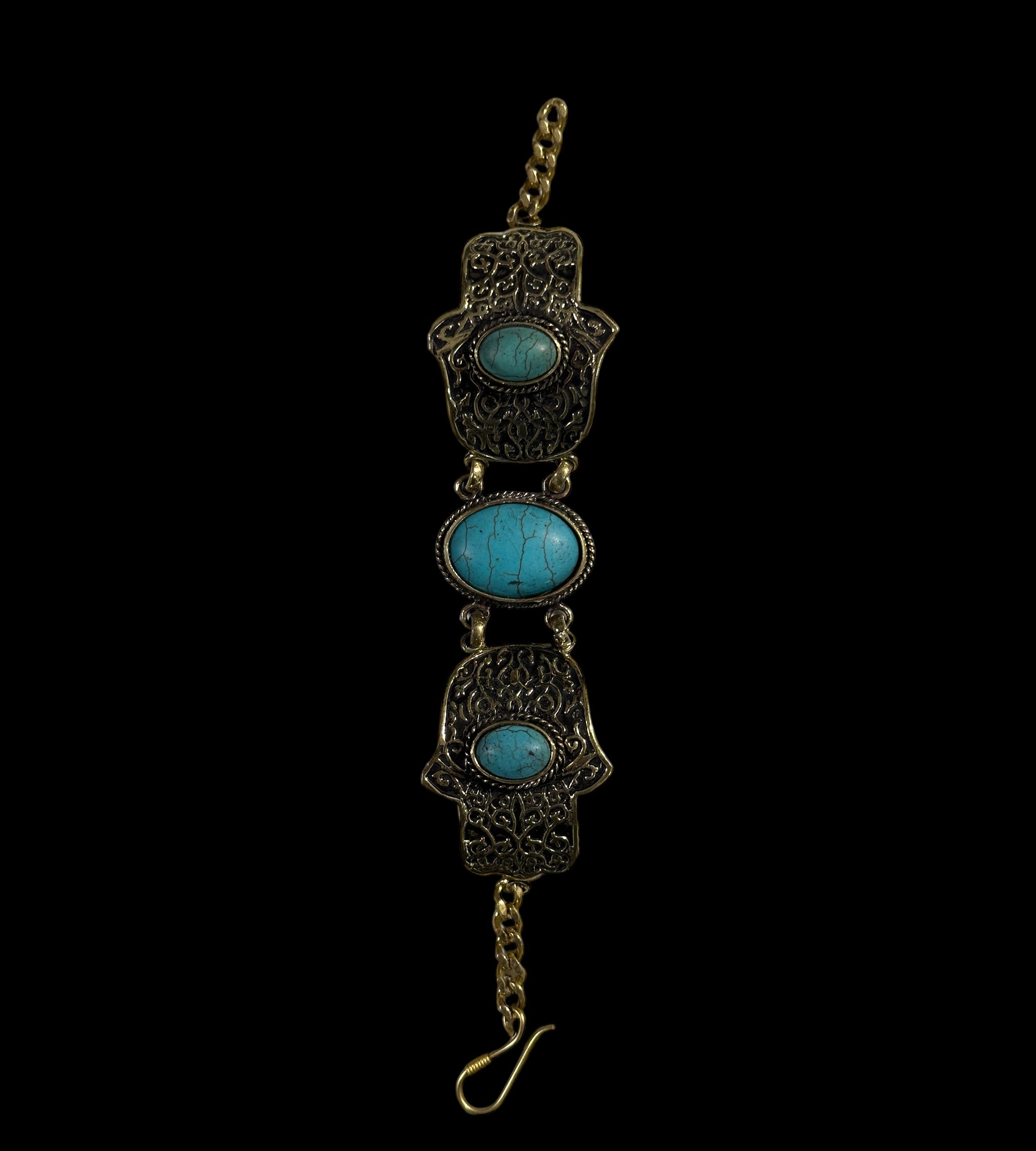 Hamsa Bracelet - Brass