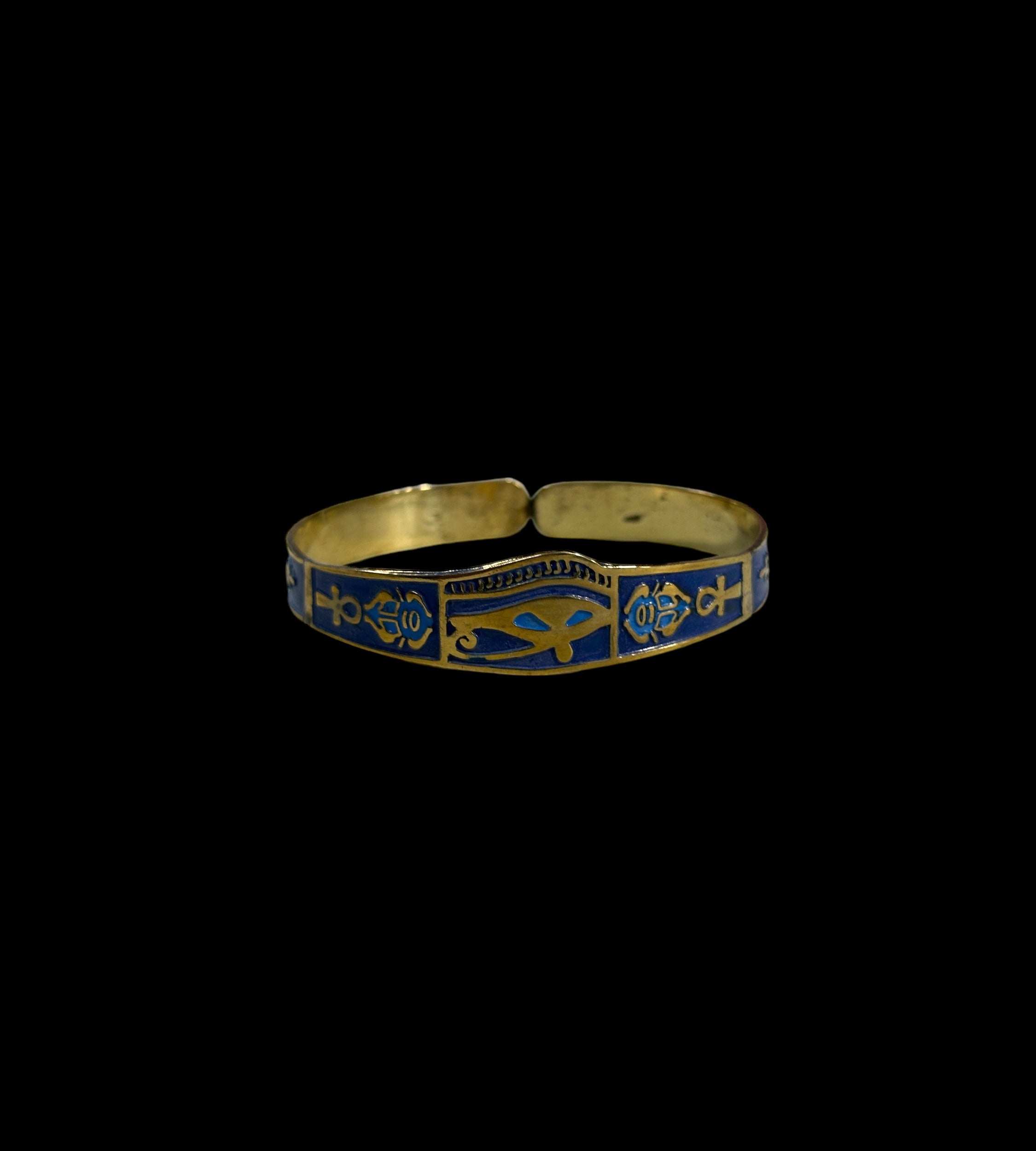 Eye of Horus Bangle - Brass