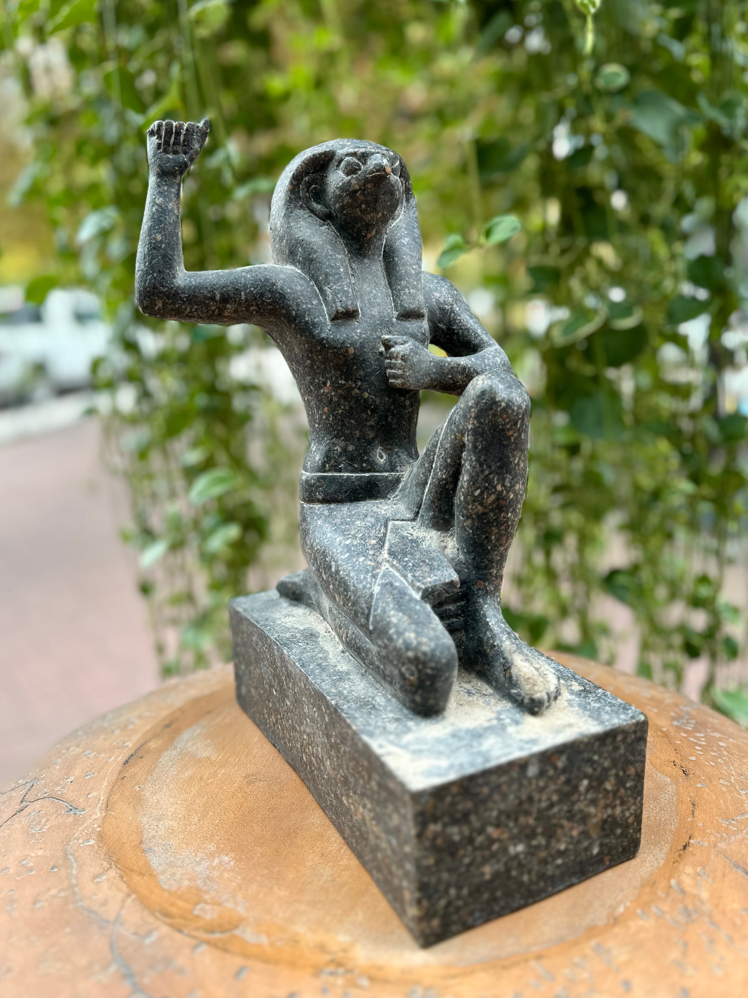 Horus Greeting the Sun Statue