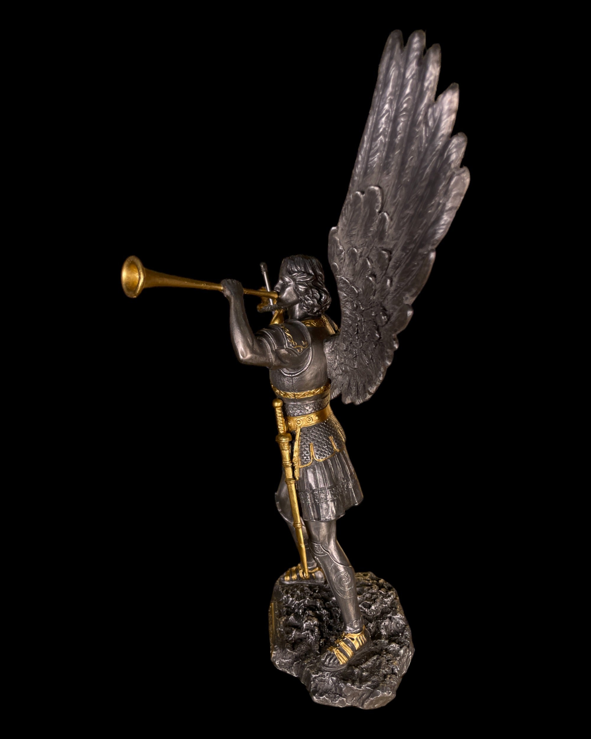 Archangel Gabriel with Trumpet Statue