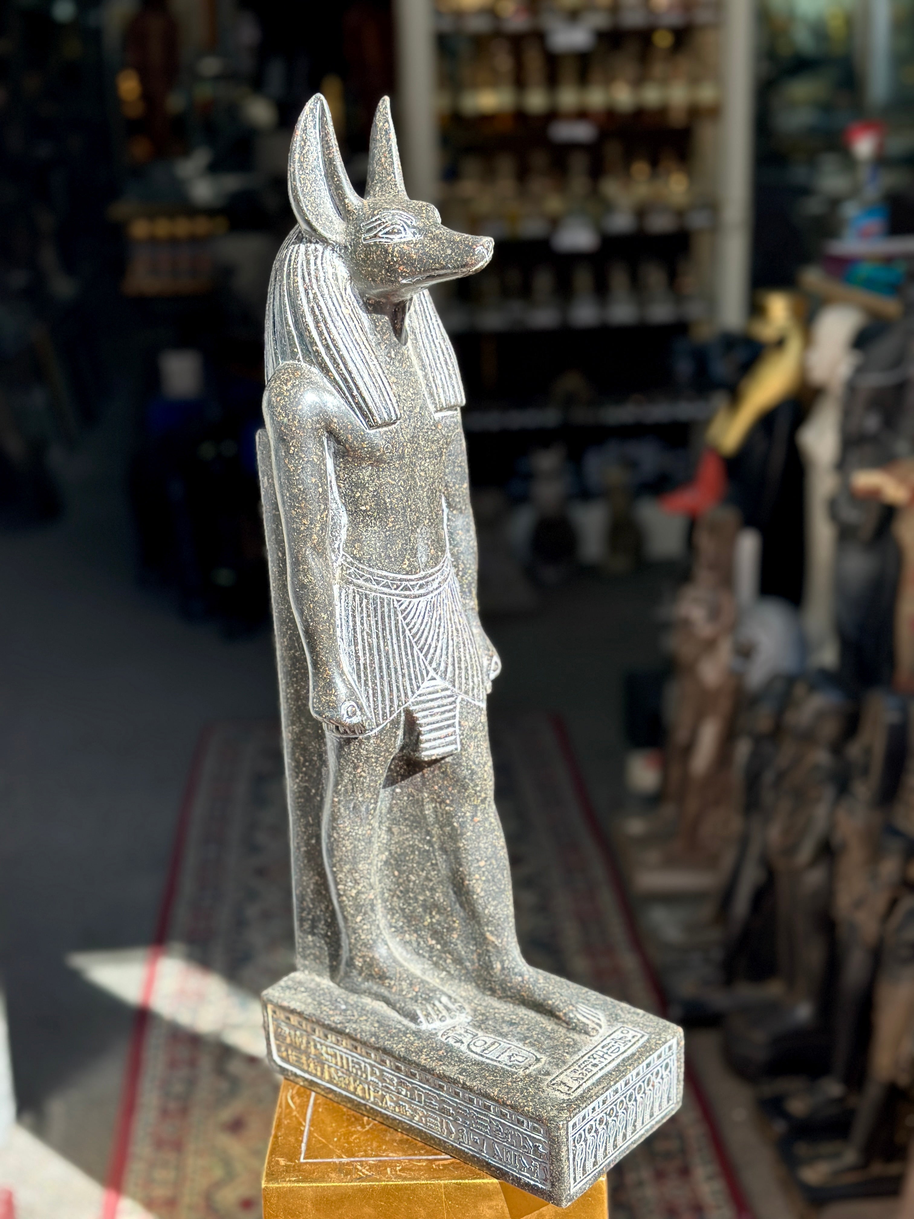 Anubis Statue - Black Granite