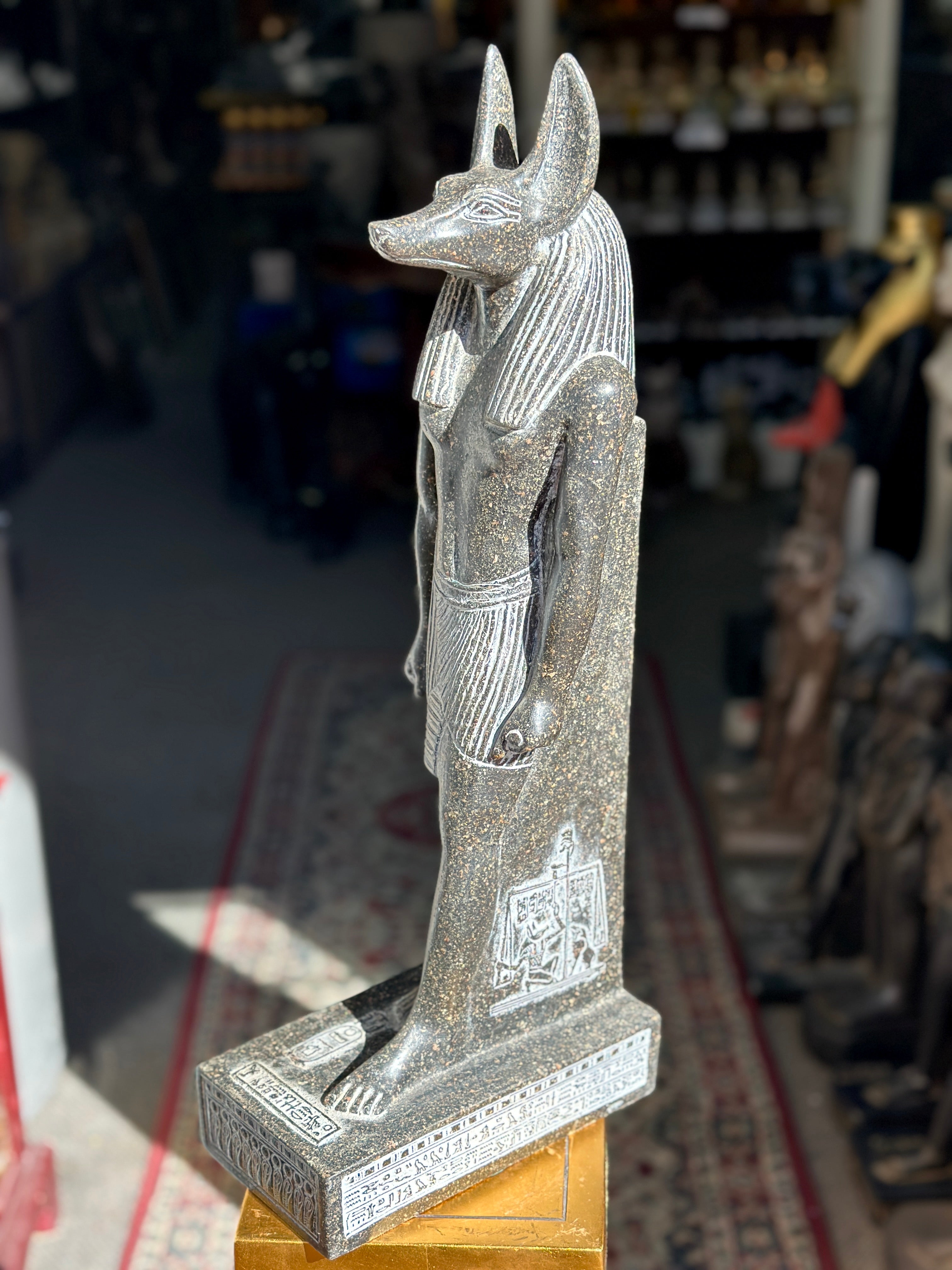 Anubis Statue - Black Granite