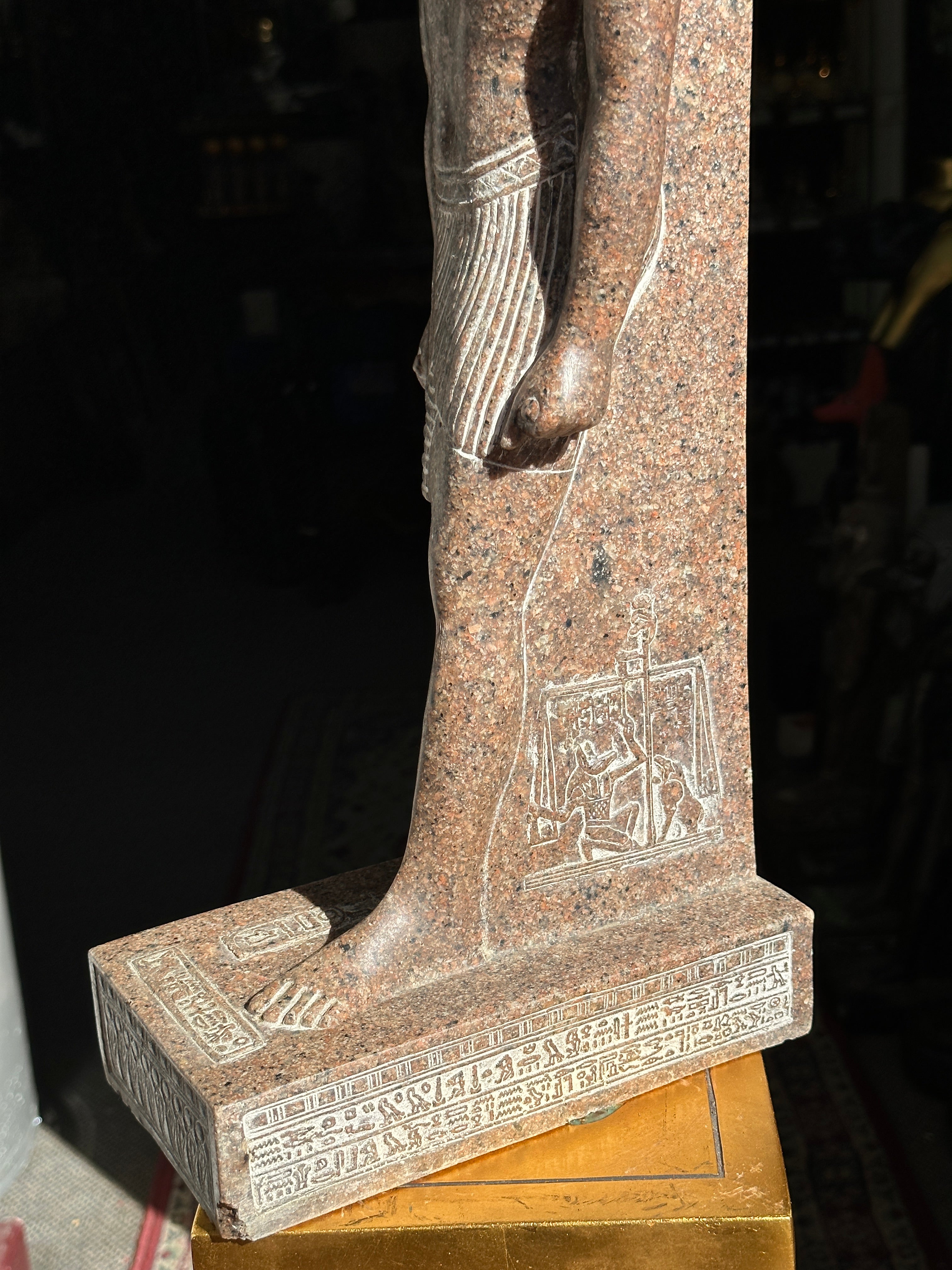 Anubis Statue - Red Granite