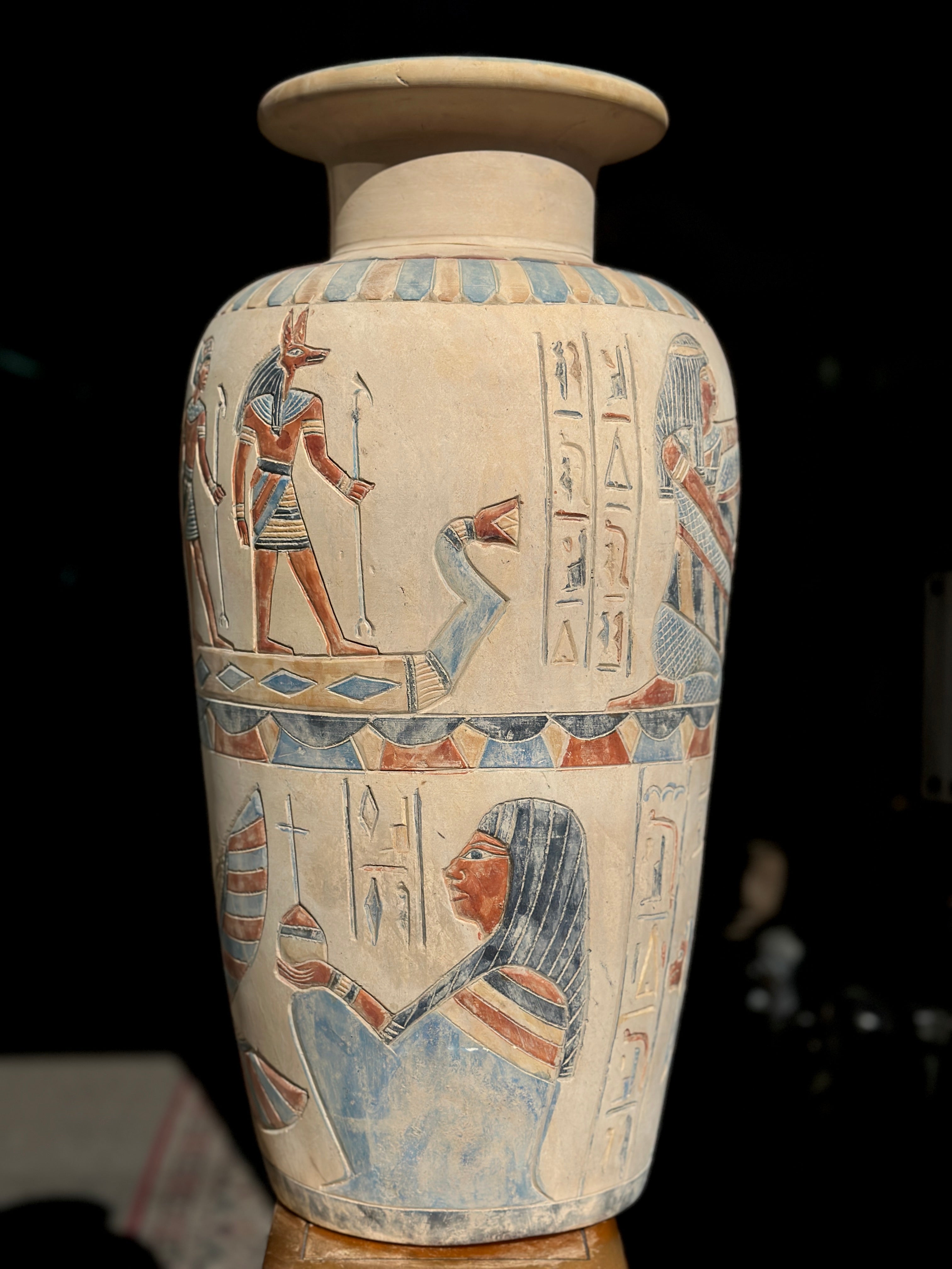 Egyptian Limestone Vase - Handmade in Egypt