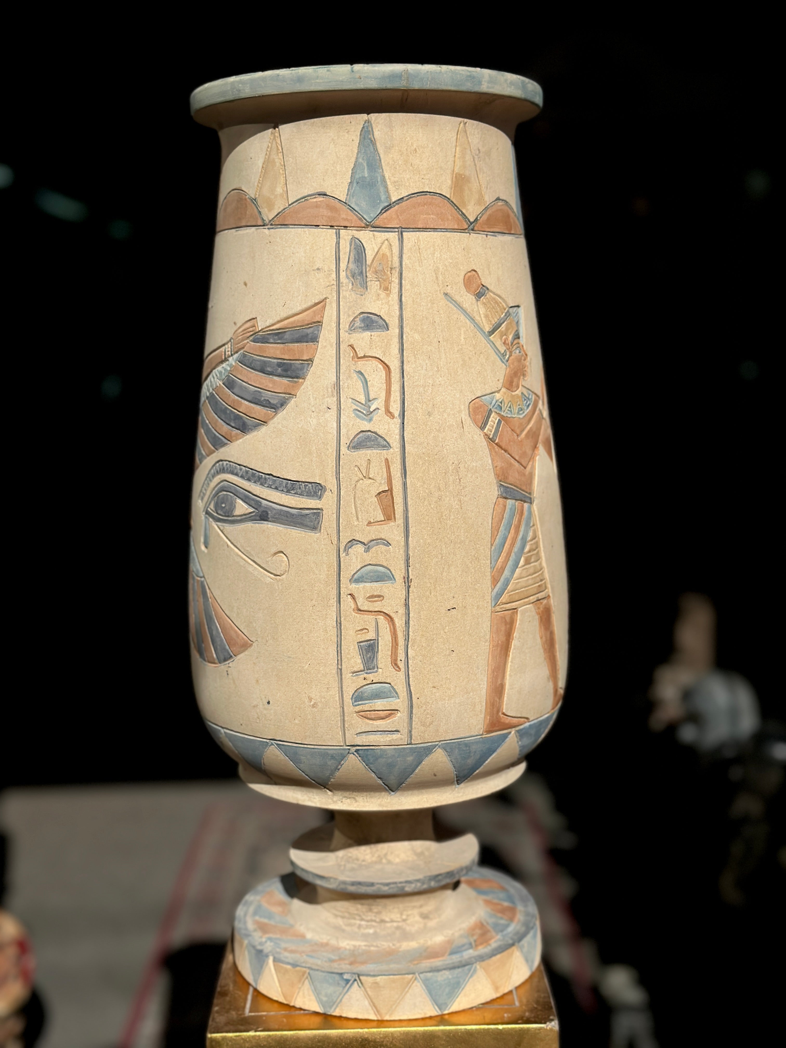 Egyptian Limestone Vase - Handmade in Egypt