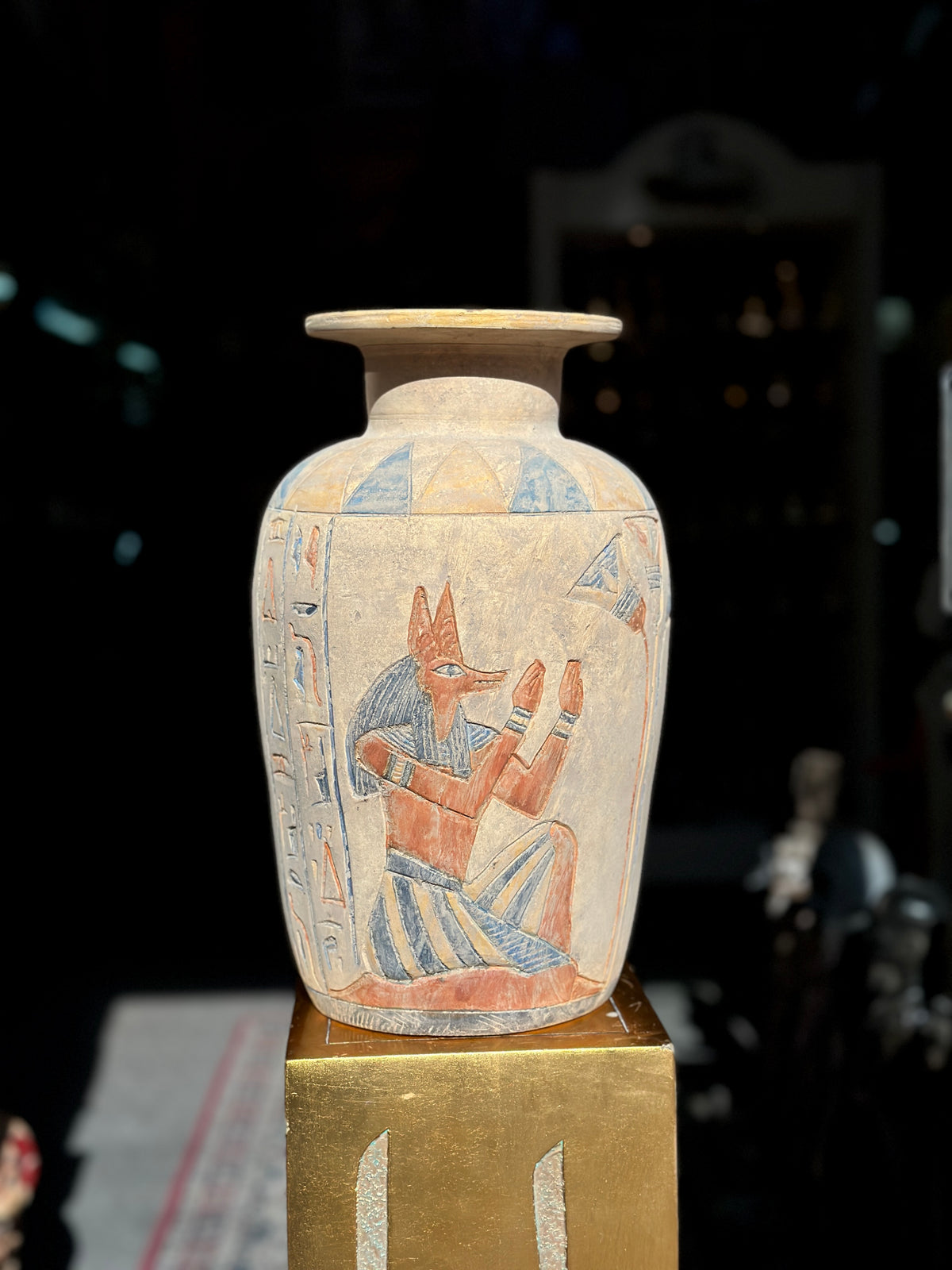 Egyptian Limestone Vase - Handmade in Egypt