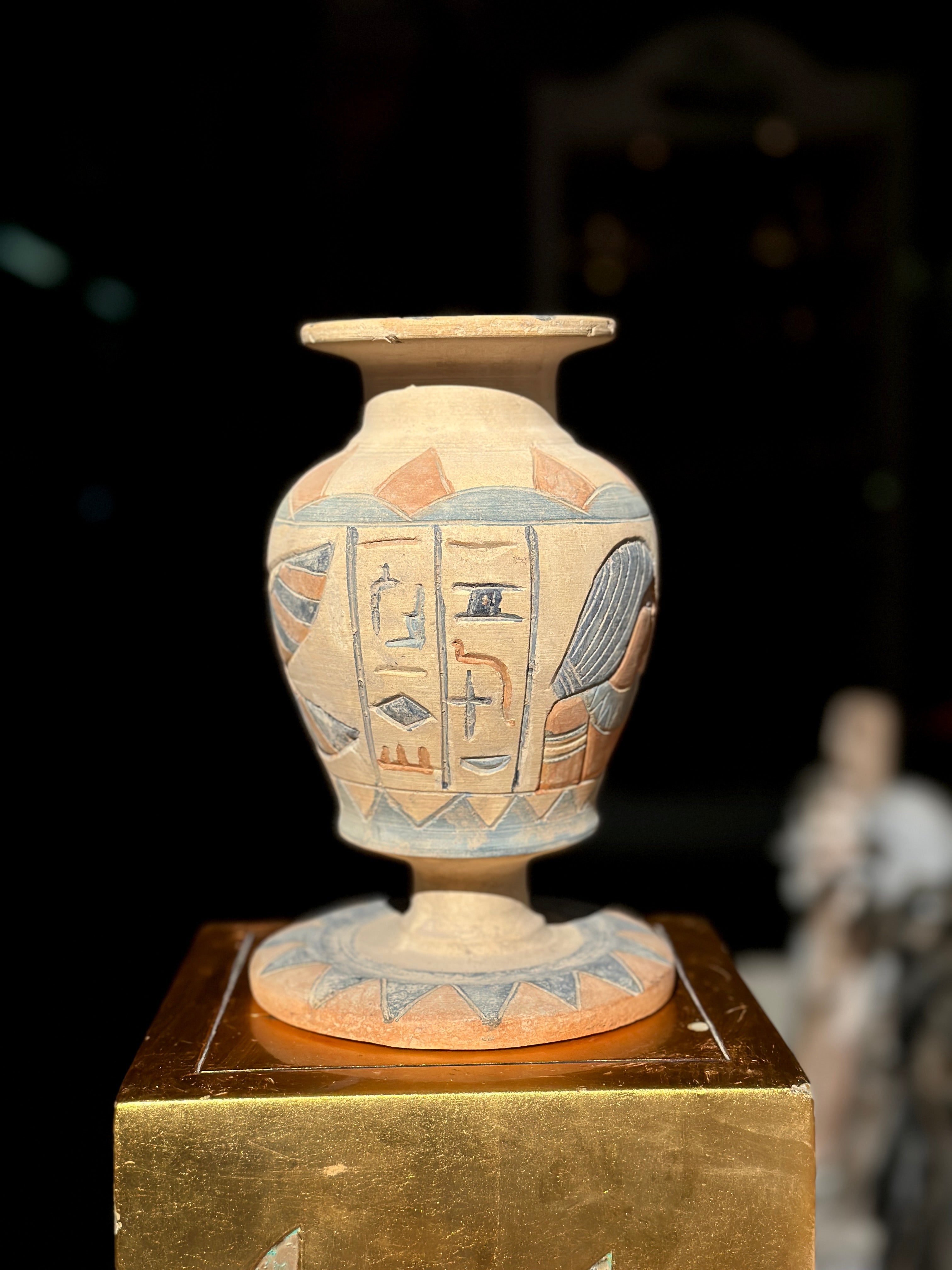 Egyptian Limestone Vase - Handmade in Egypt